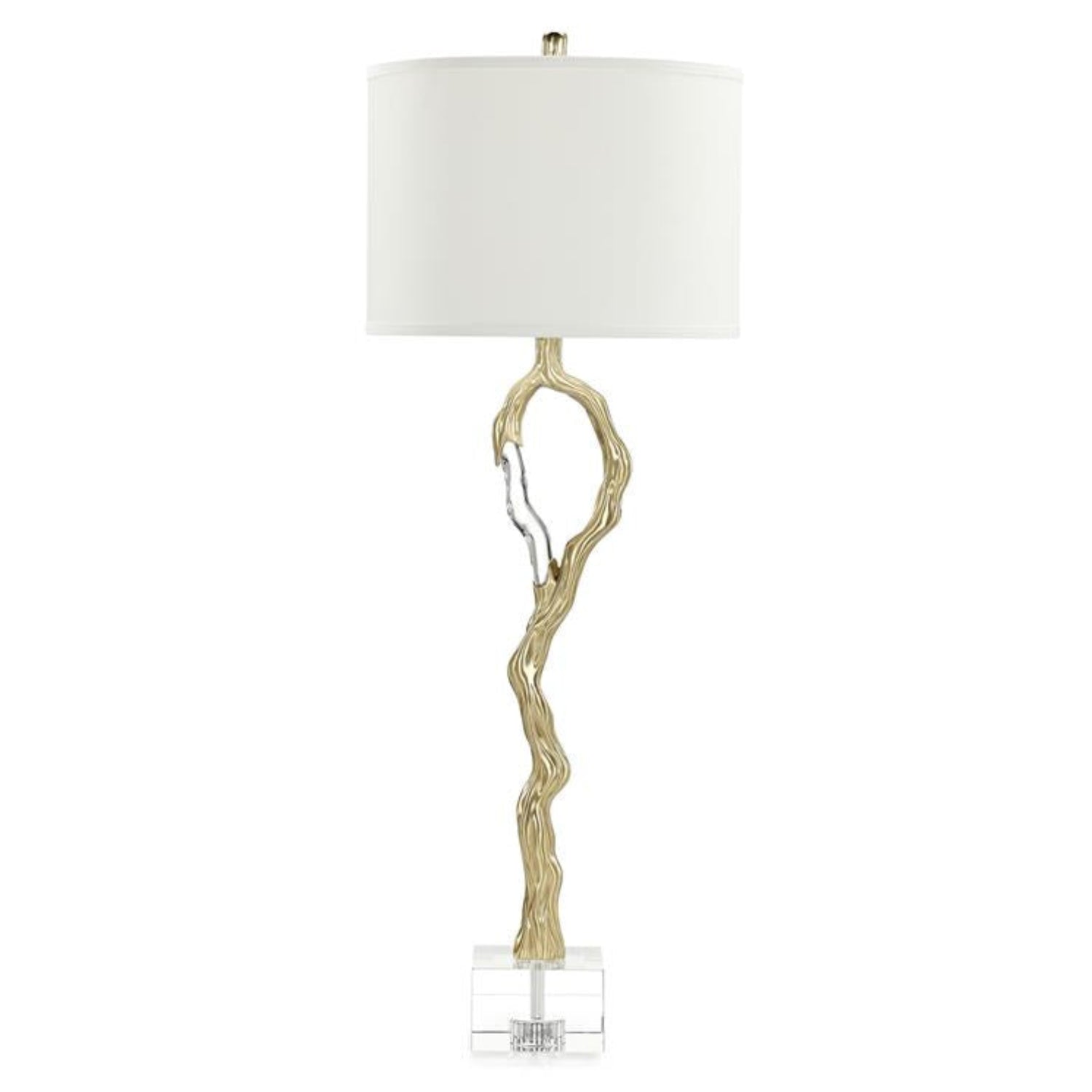 John Richard Metallic Ice Brass Buffet Lamp