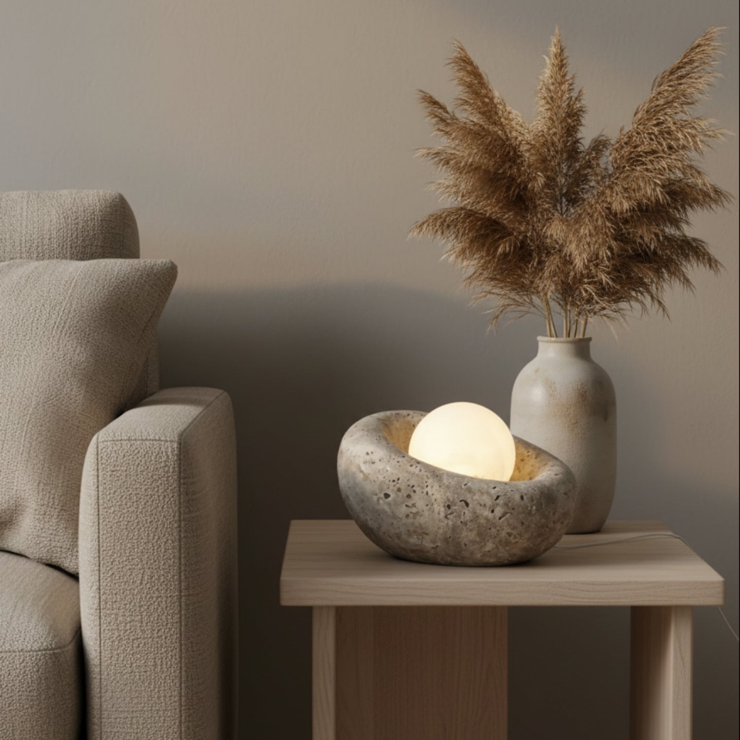 John Richard Nested Alabaster Accent Lamp