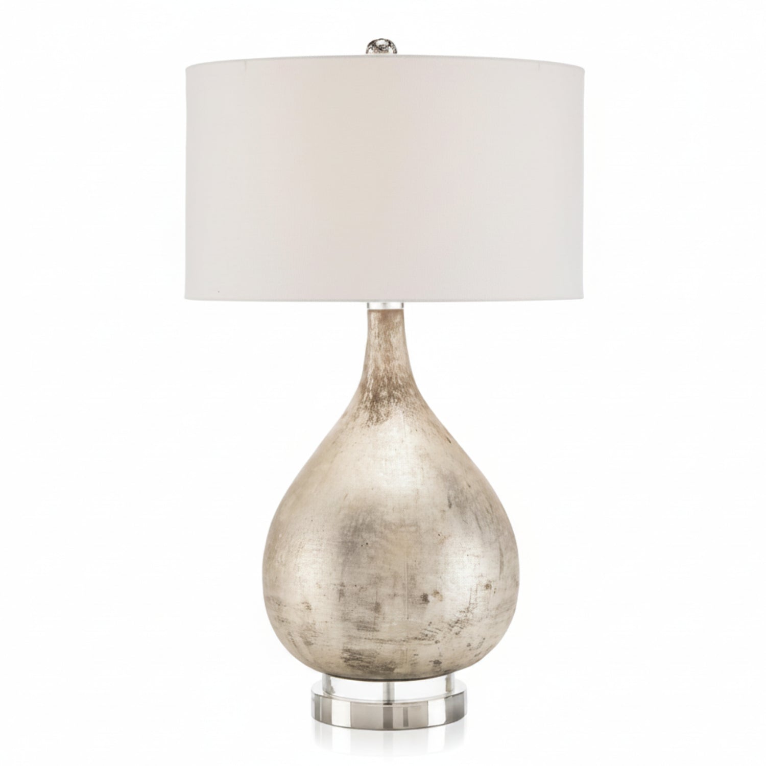 John Richard Weathered Silver Lamp