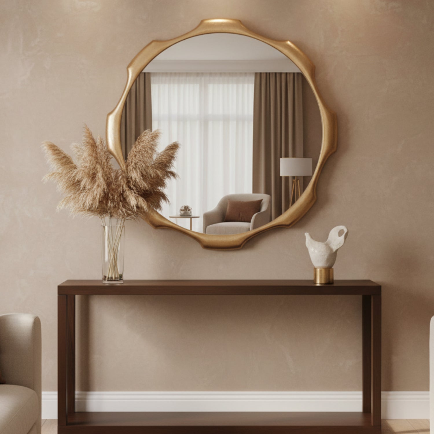 John Richard Cog Champagne Mirror