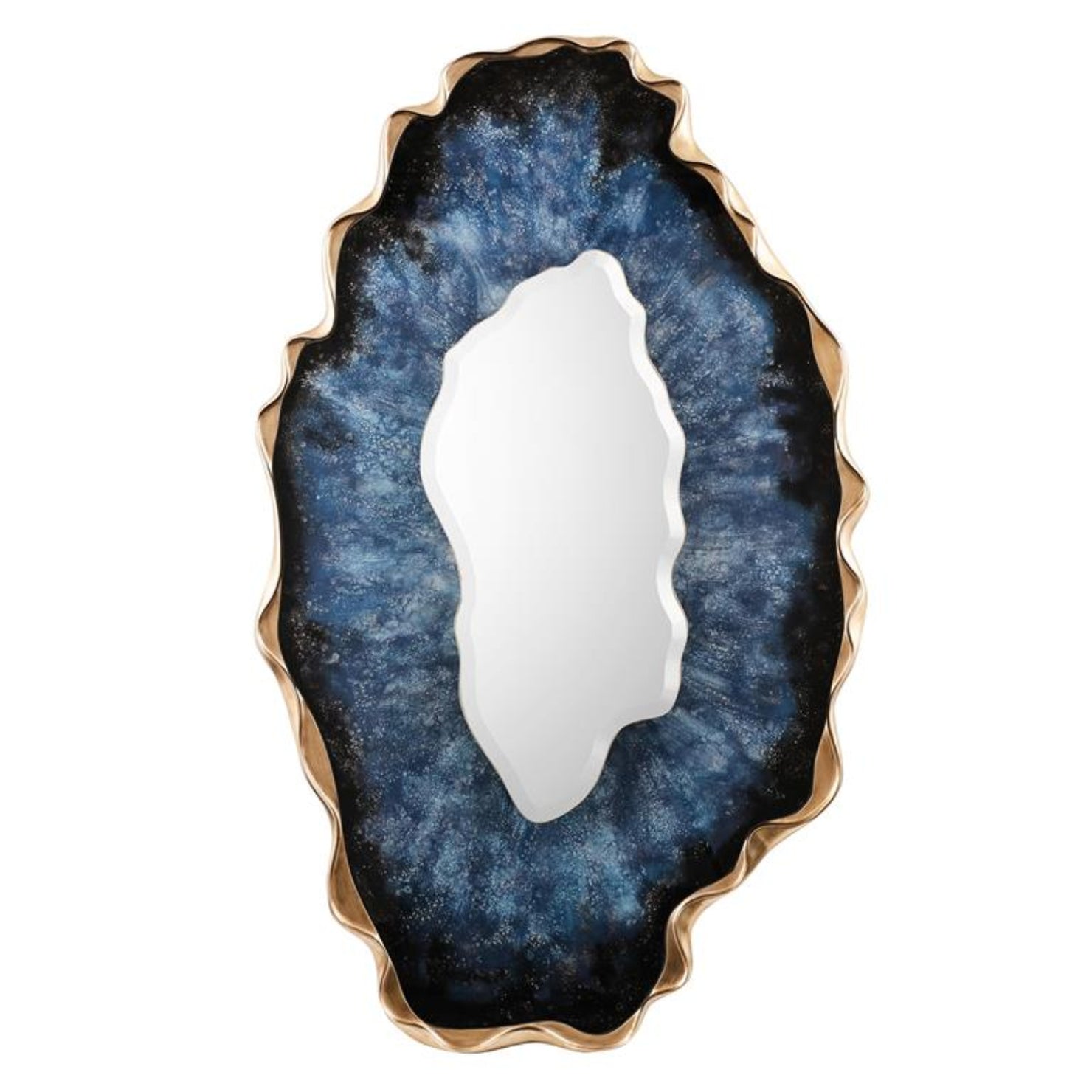 John Richard Dirillo Blue Agate Tall Mirror