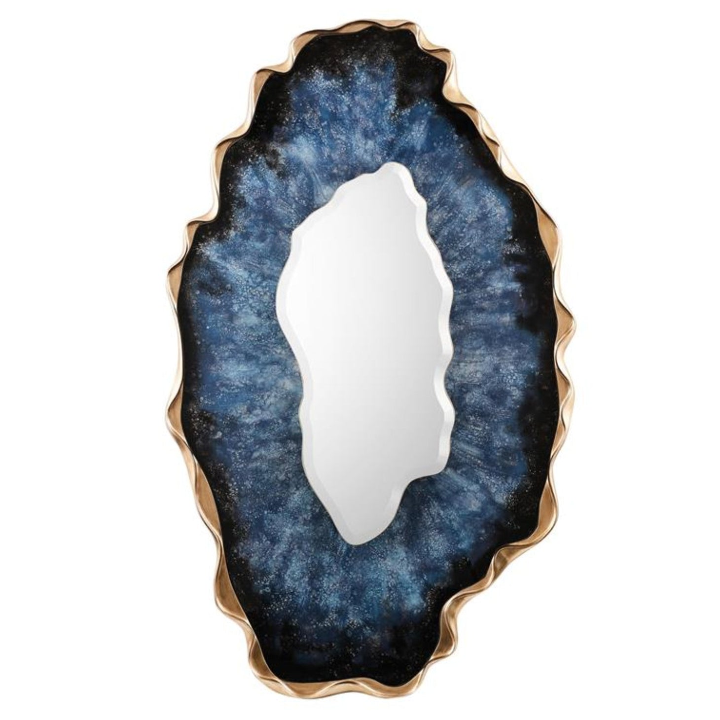 John Richard Dirillo Blue Agate Tall Mirror