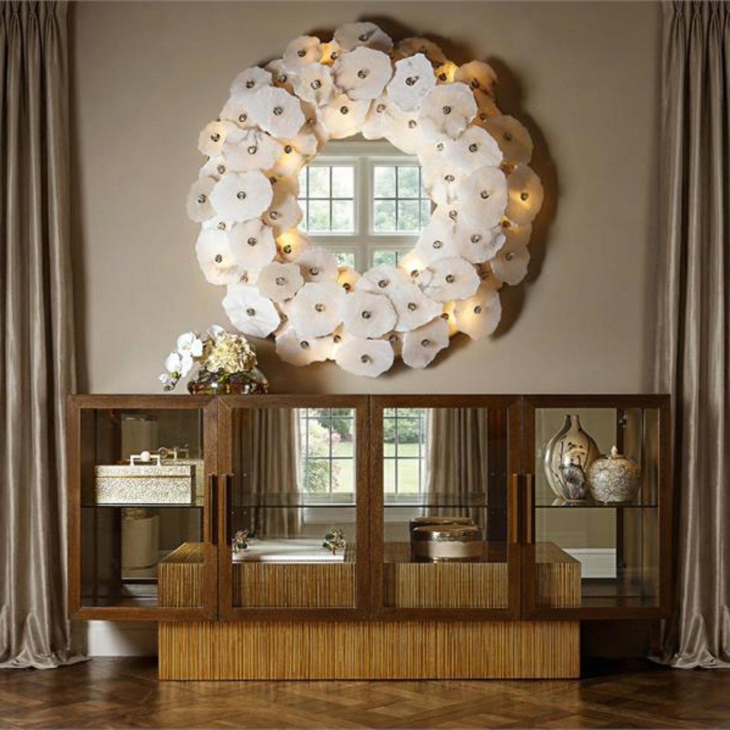 John Richard Montserrat Fourteen-Light Mirror