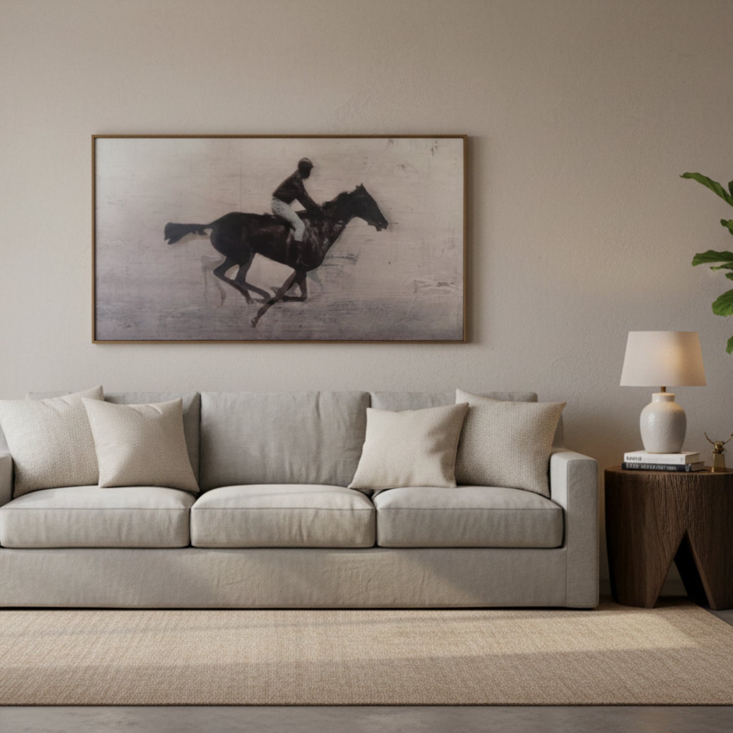 John Richard Tony Fey's Race to the Finish Framed Art