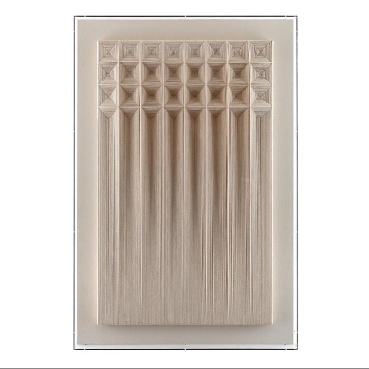 John Richard Faceted Fabric Shadowbox Wall Art