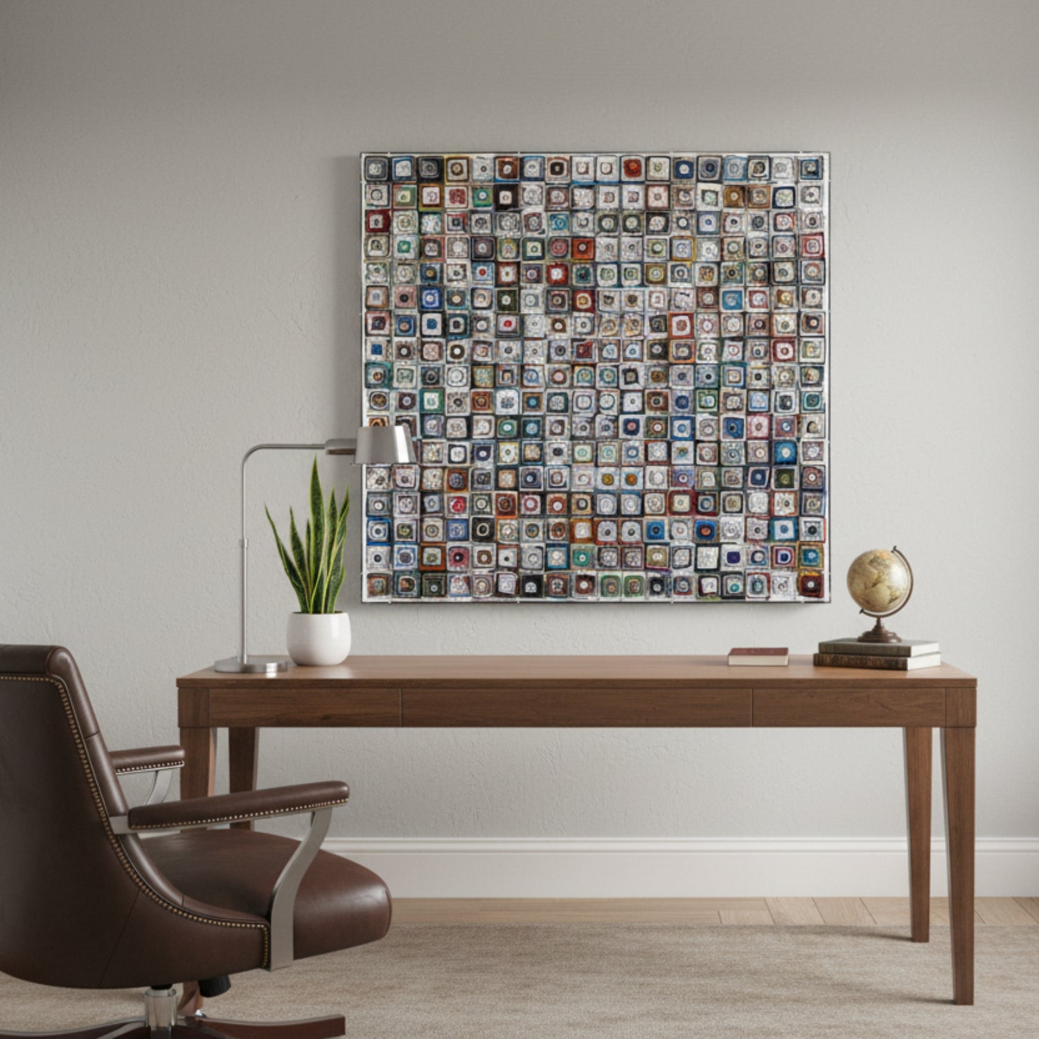 John Richard Tony Fey's Textural Tiles Framed Art