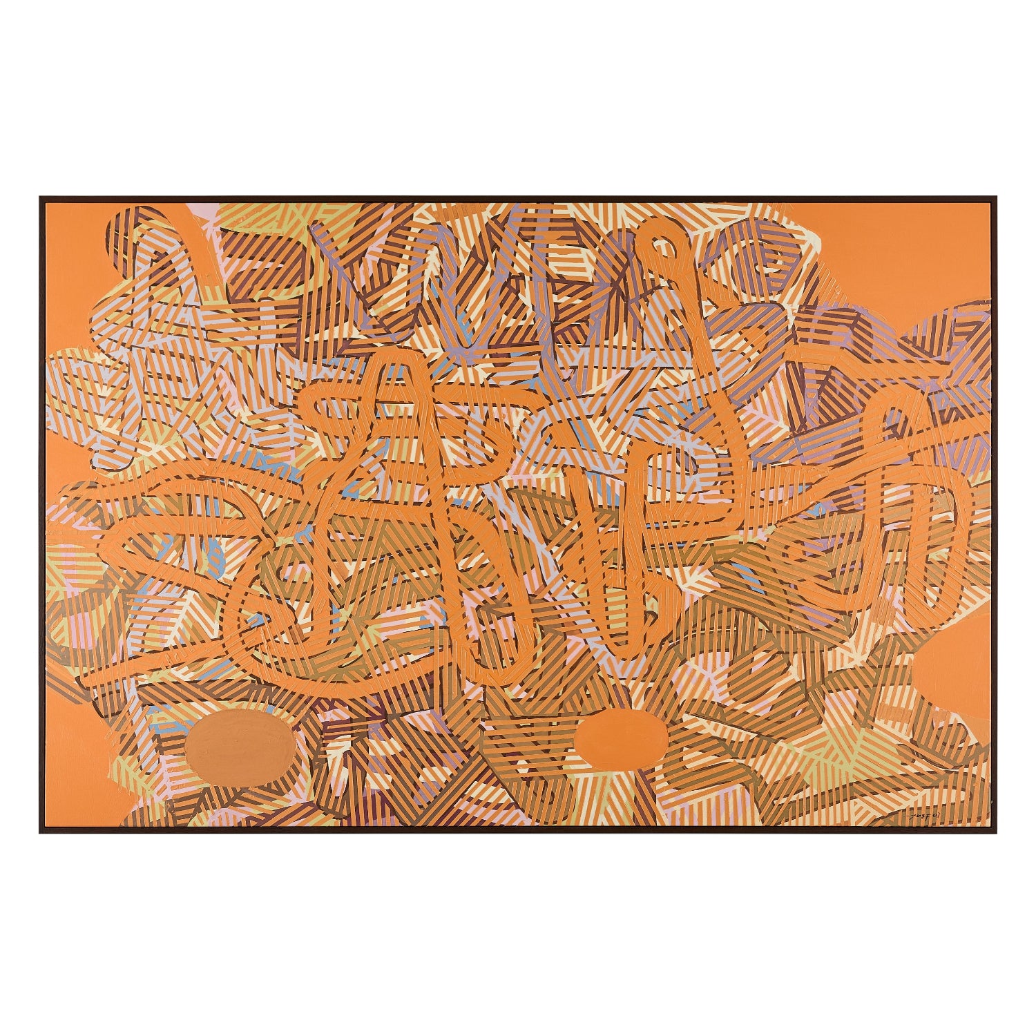 John Richard Teng Fei's Meandering Pathways Framed Art