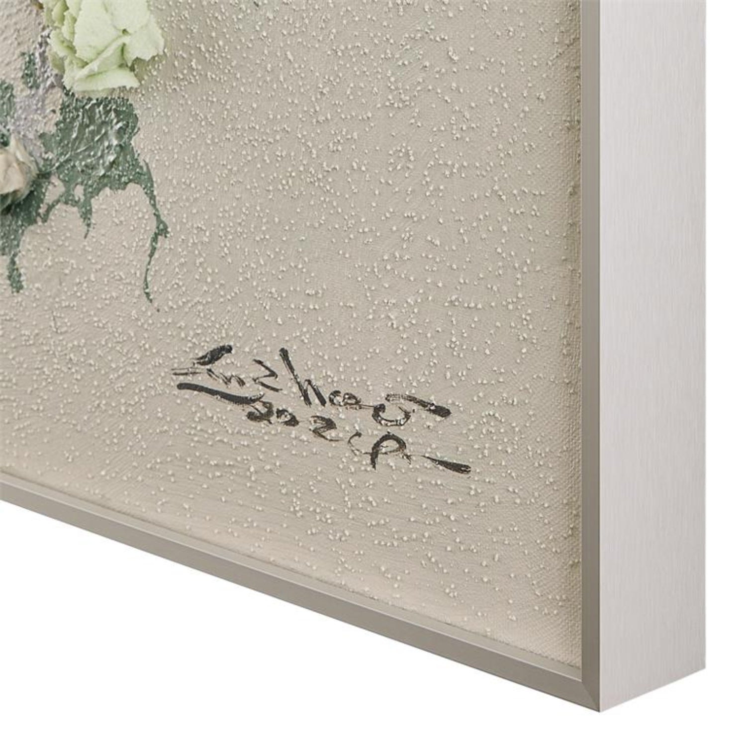 John Richard Liu Mengzhou's Hanging Rose Garden II  Framed Art