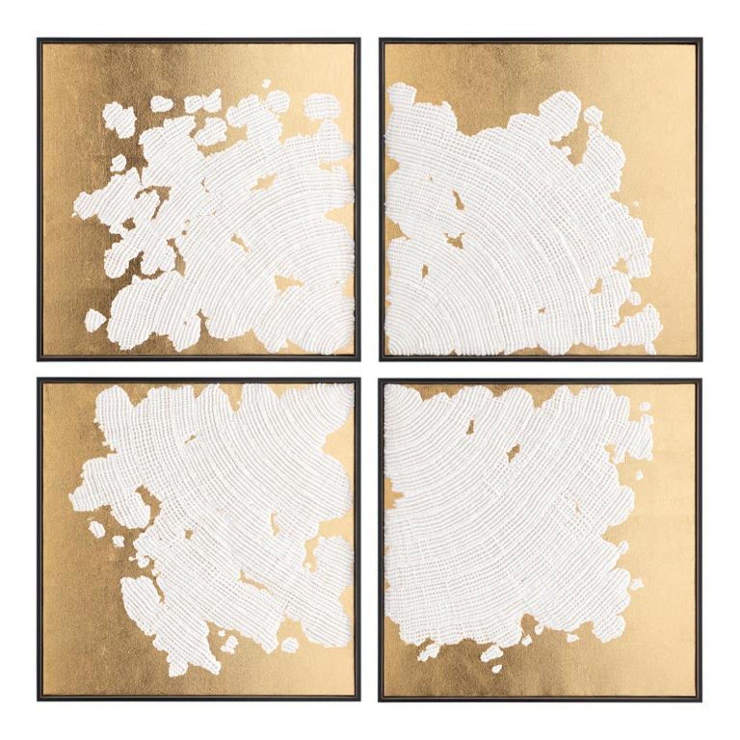 John Richard He Hongbing's Stone and Splendor Framed Art Set of 4