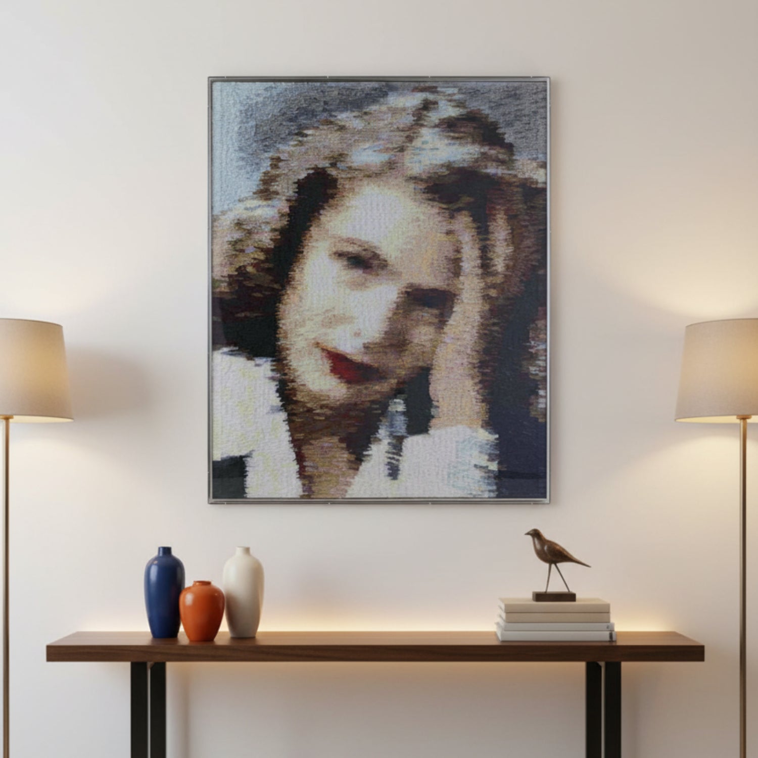 John Richard Tony Fey's She Waits in Time Framed Art