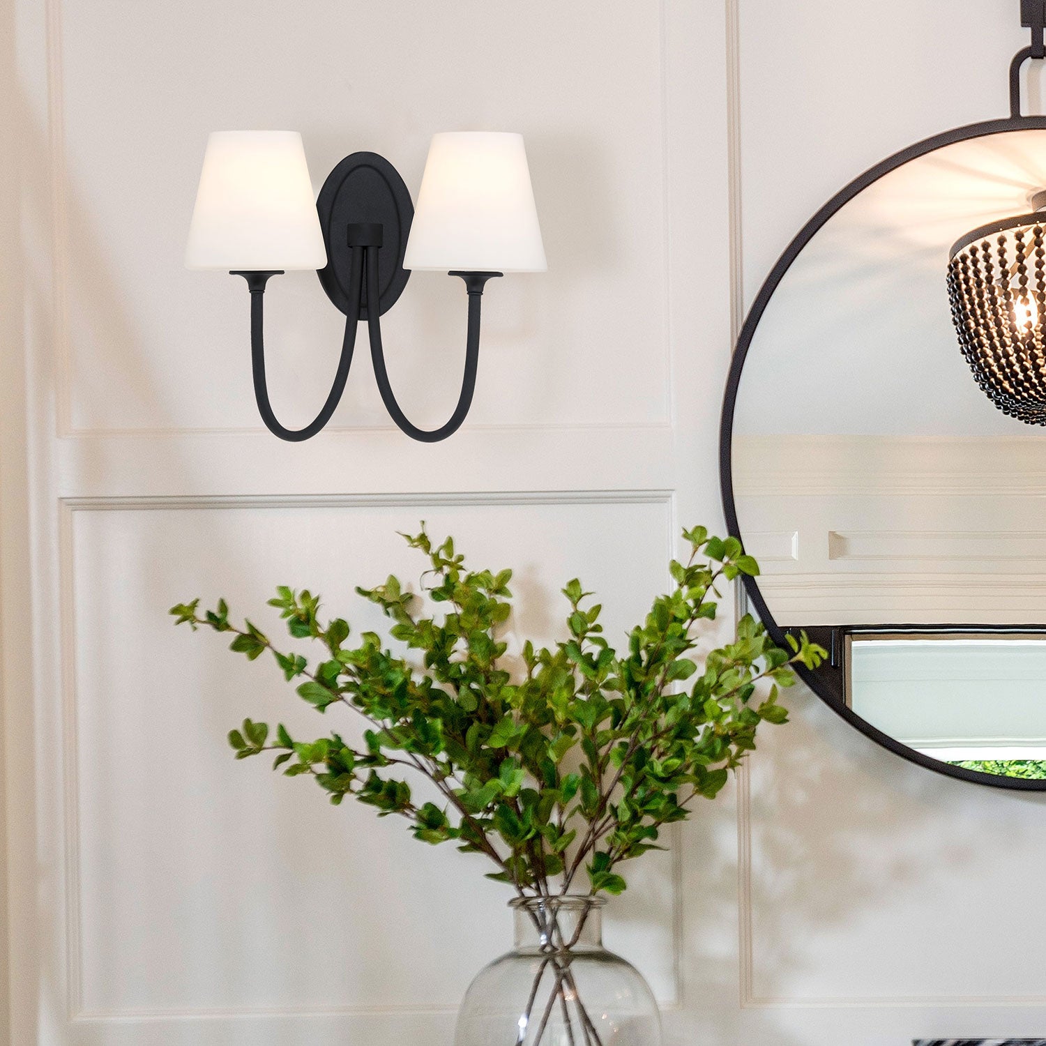 Crystorama Juno 2-Light Wall Sconce