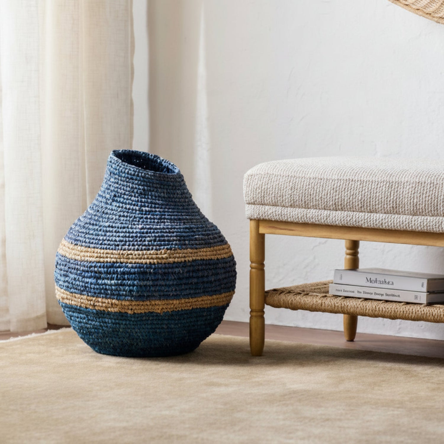 Ishani Raffia Basket