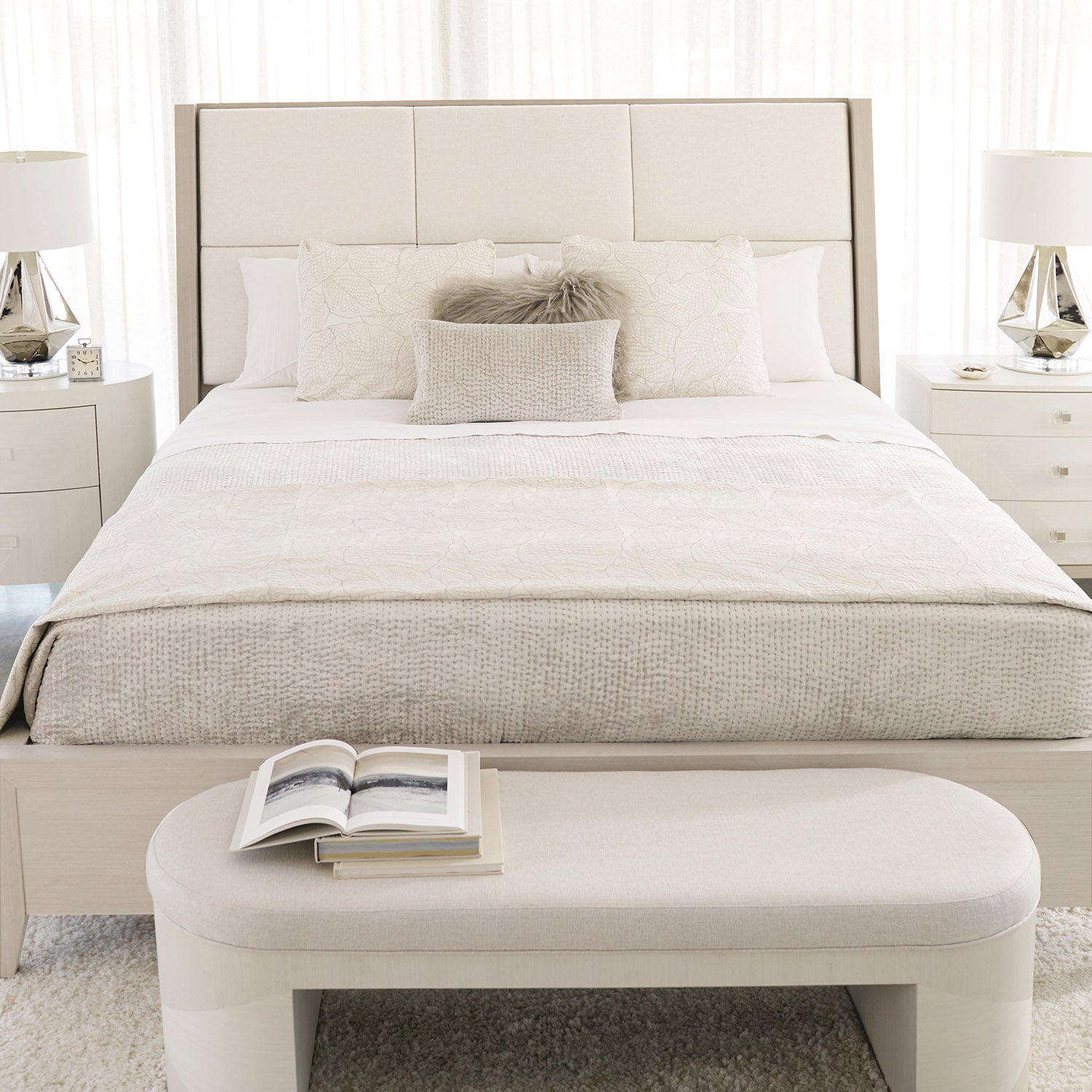 Bernhardt Axiom Upholstered Panel Bed