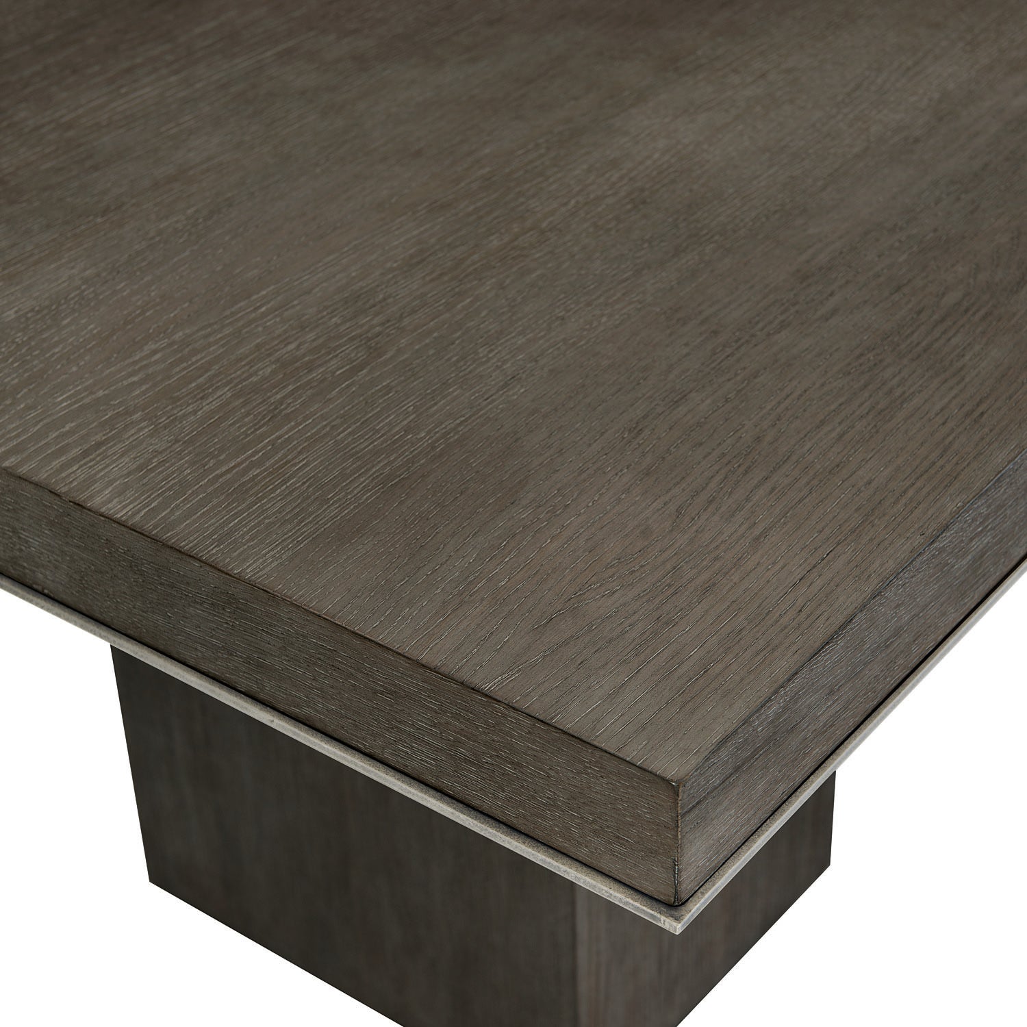 Bernhardt Linea Cerused Charcoal Rectangular Dining Table