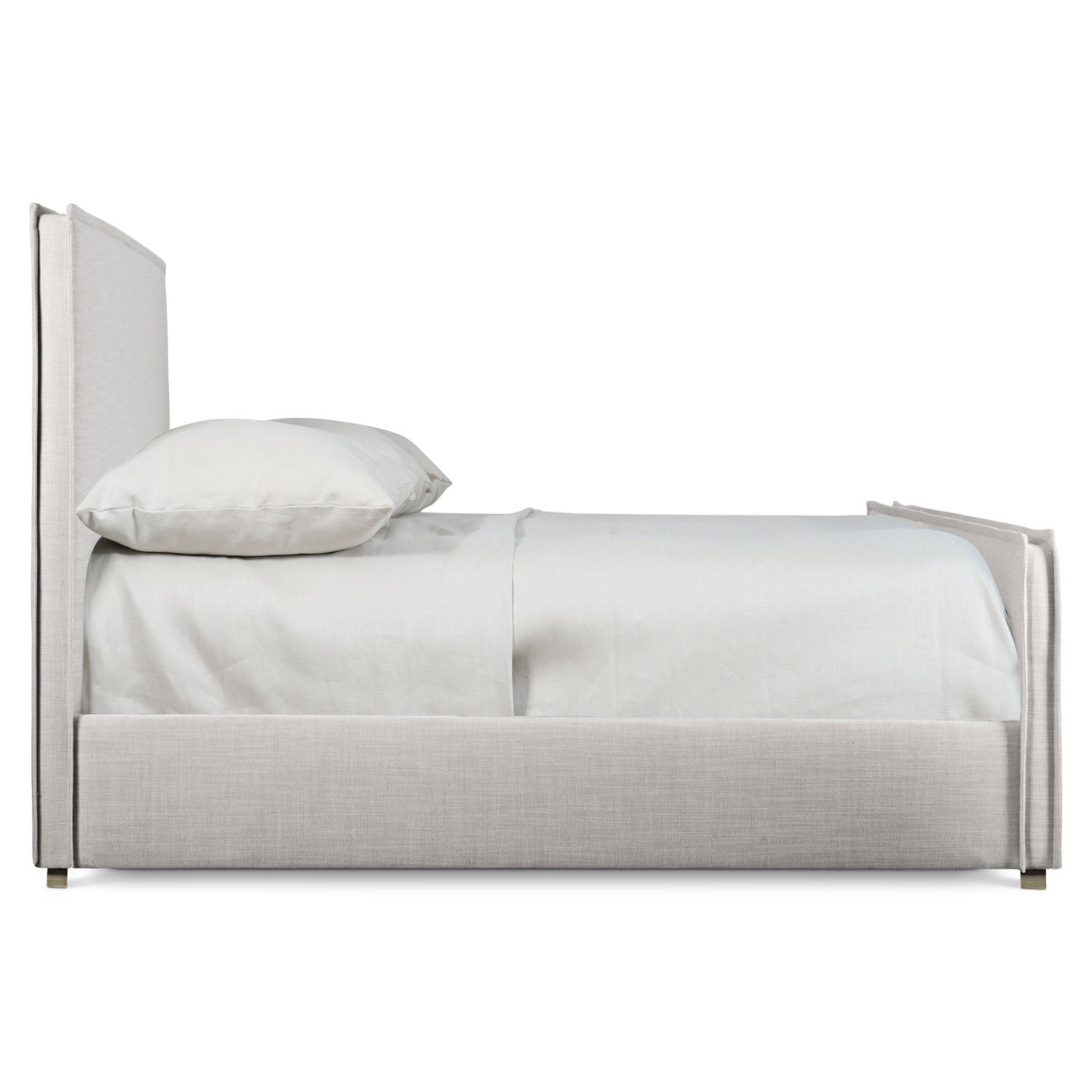 Bernhardt Loft Sawyer Greige Upholstered Panel Bed
