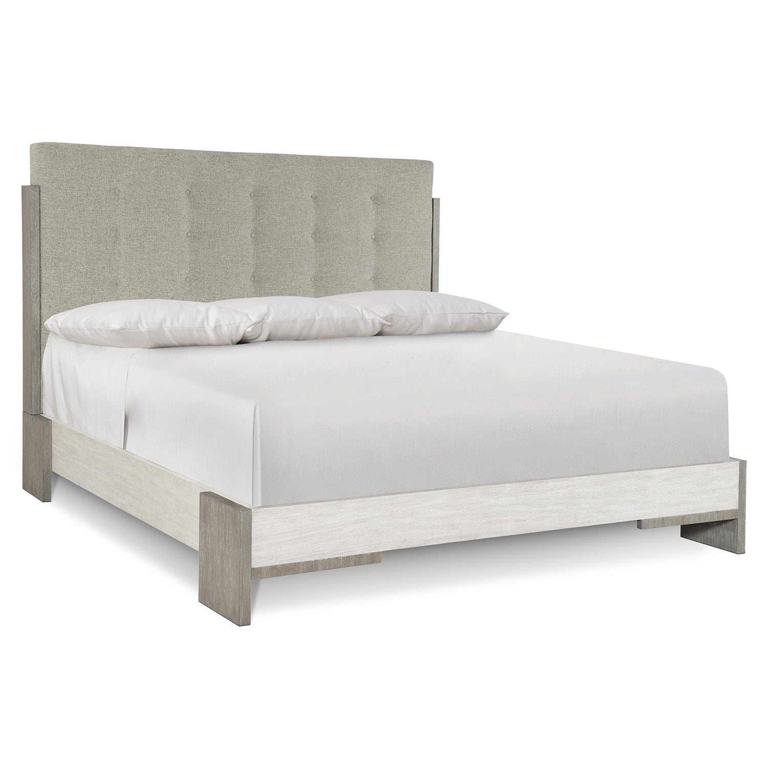 Bernhardt Foundations Upholstered Button Tufted Bed