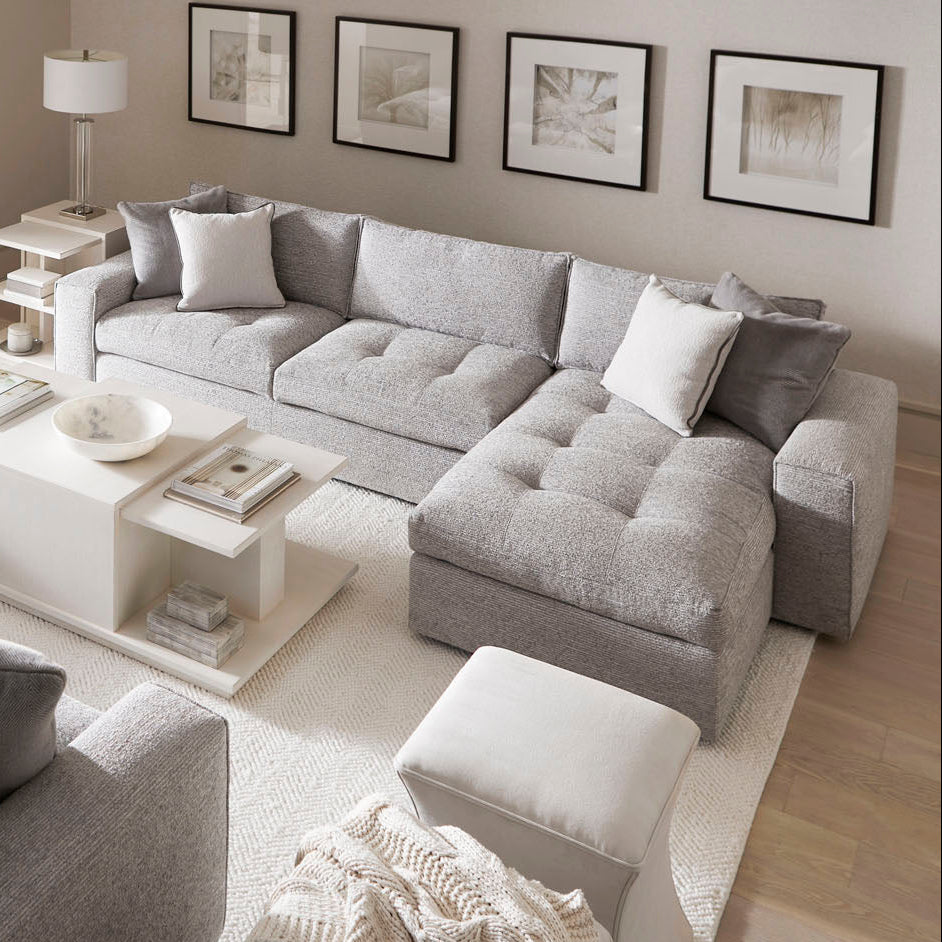 Bernhardt Living Nest Sectional Sofa Right Arm Chaise