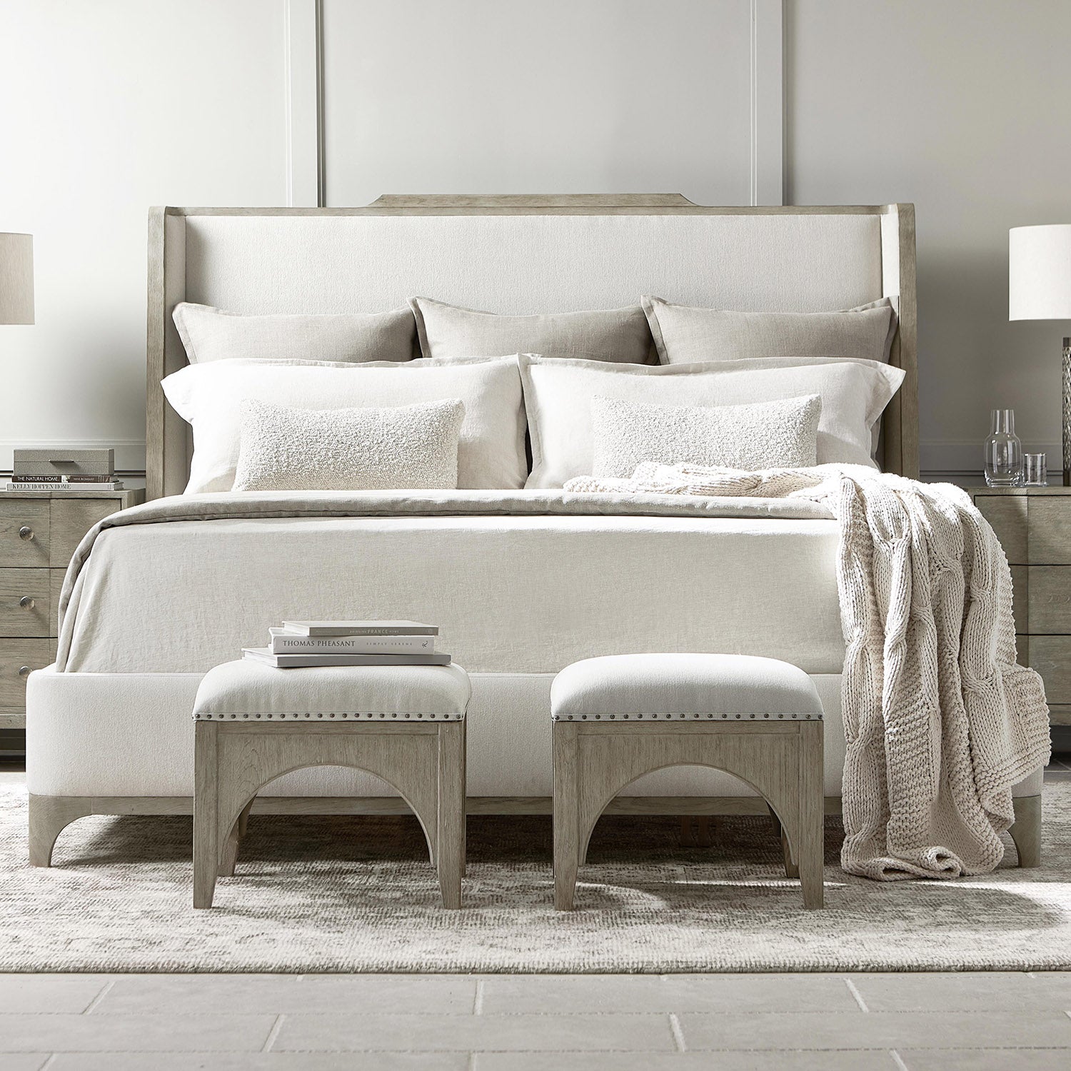 Bernhardt Albion Upholstered Shelter Bed