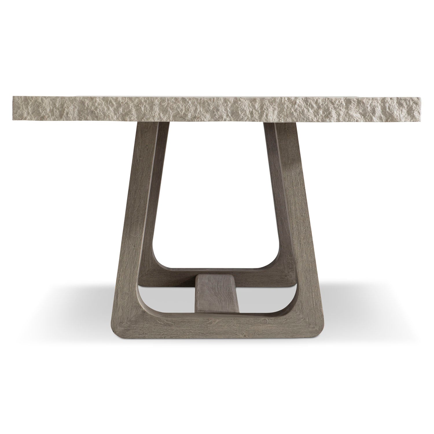 Bernhardt Trouville Outdoor Dining Table, overhead view of the dining table