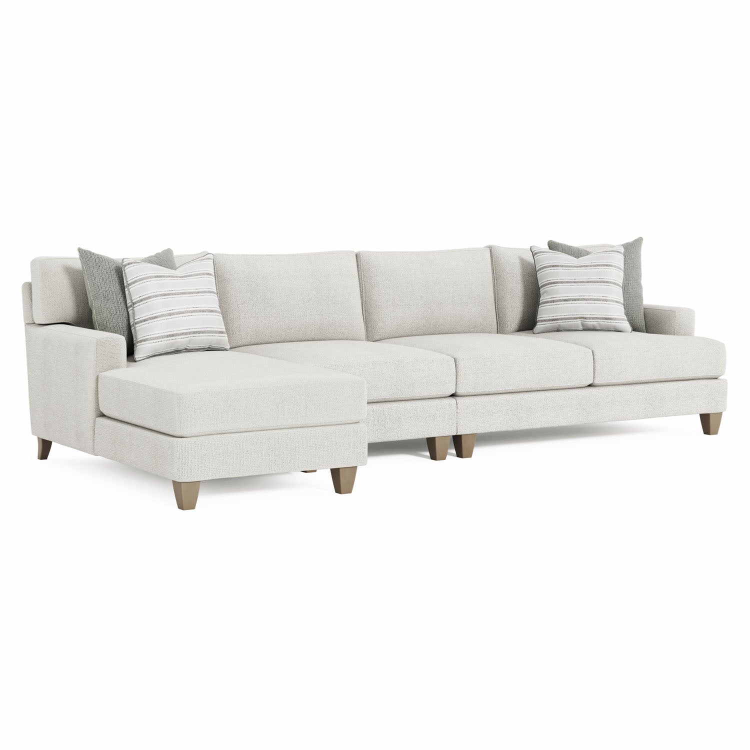 Bernhardt Living Mila 3-Piece Fabric Sectional Sofa