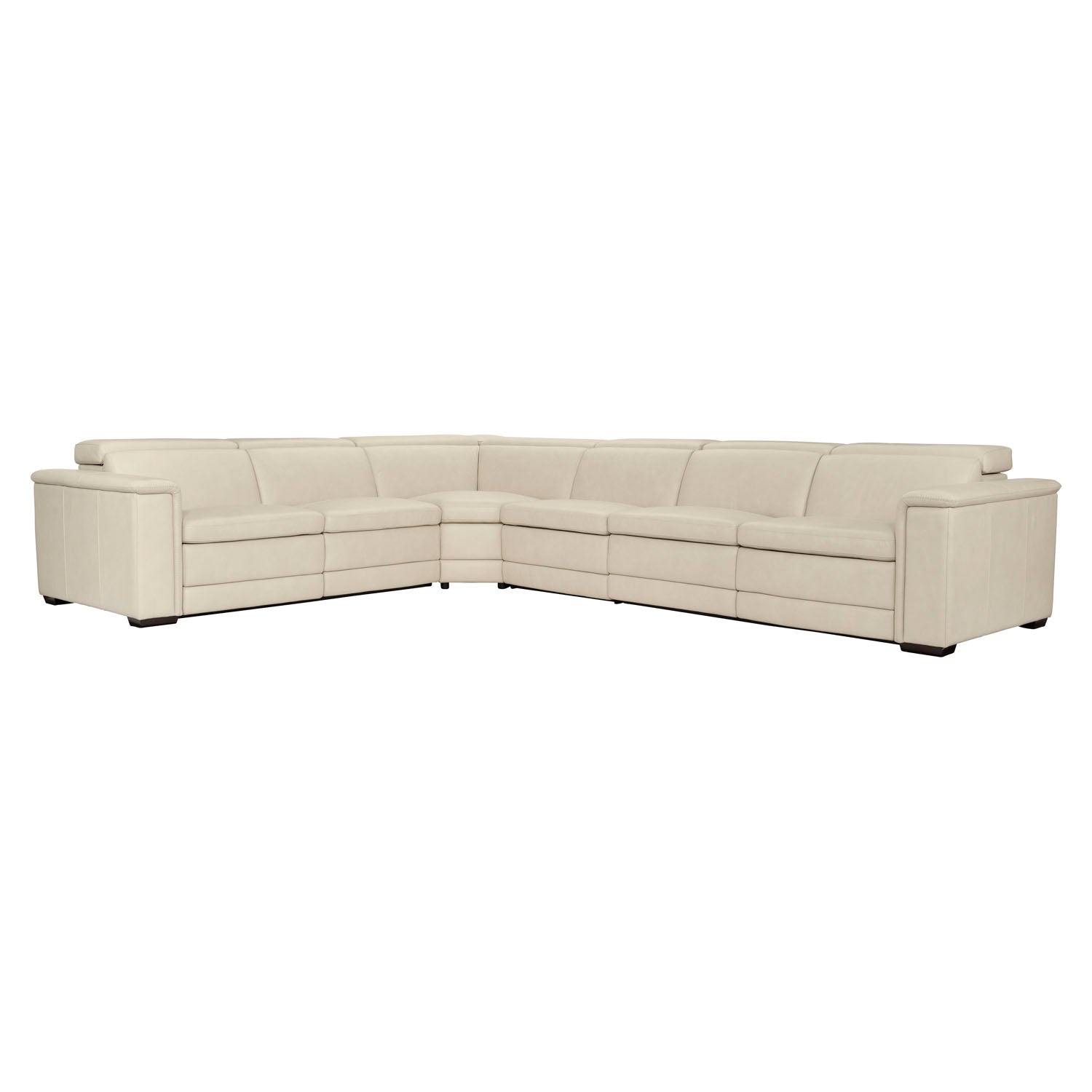 Bernhardt Living Lioni Leather Power Motion Sectional Sofa