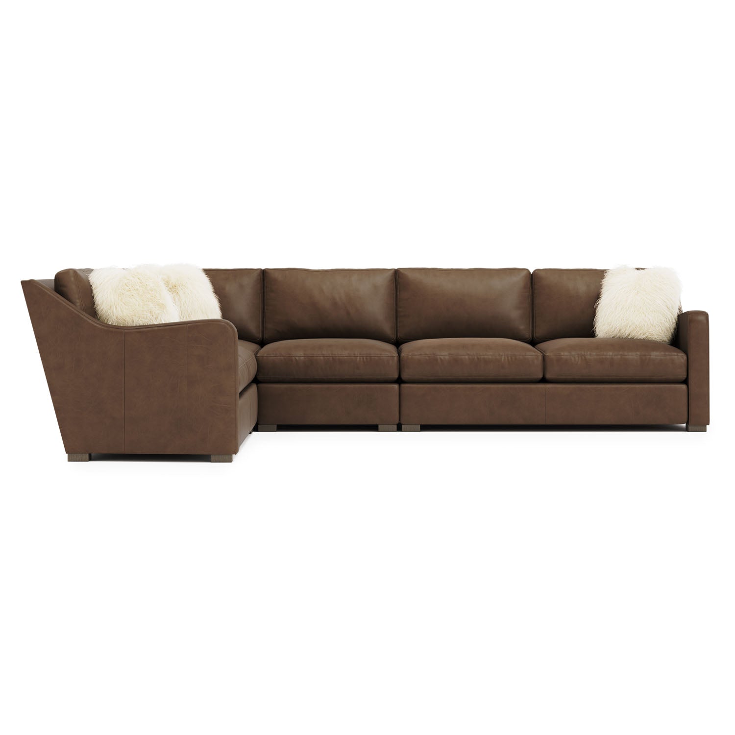 Bernhardt Living Ventura Leather 4-Piece Sectional Sofa