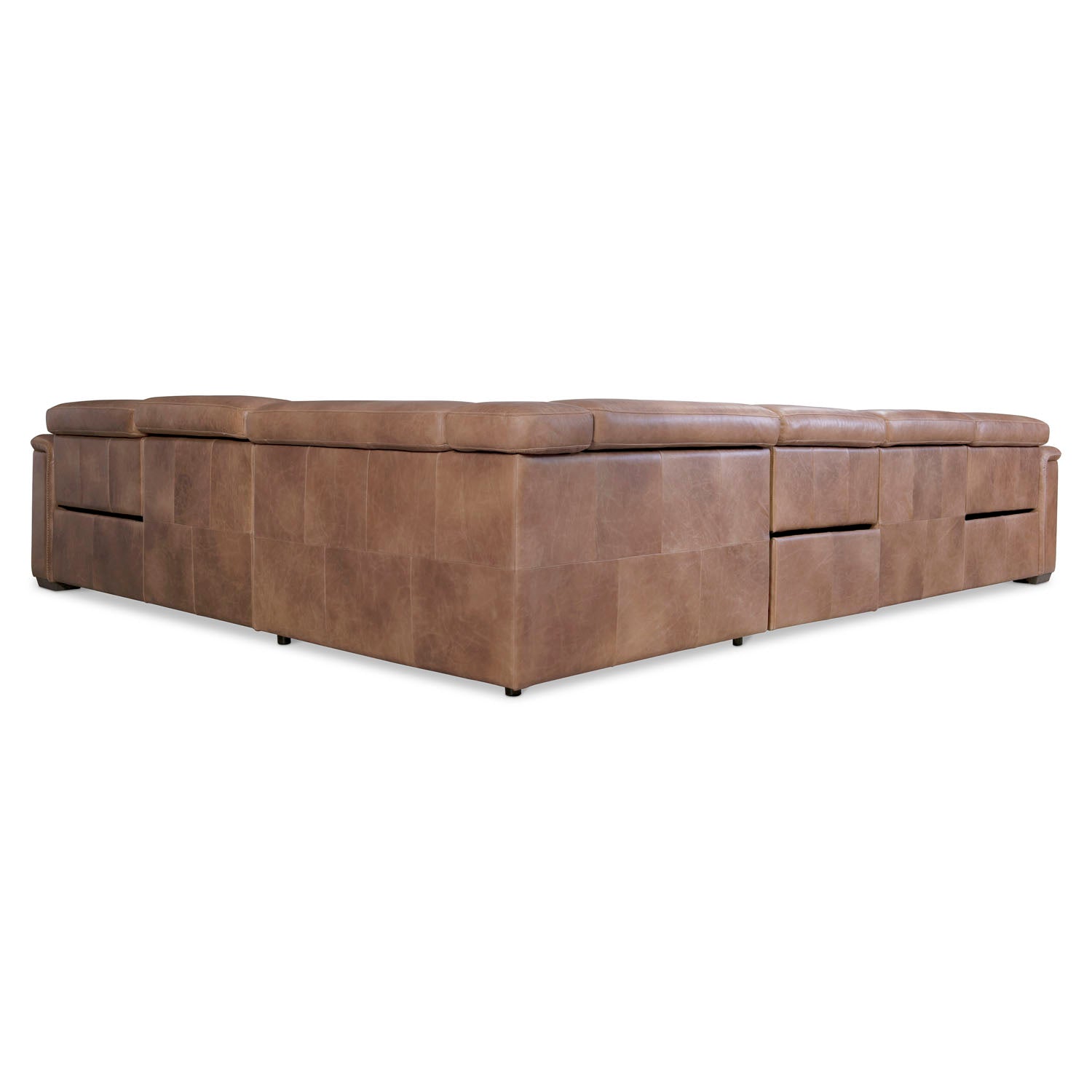 Bernhardt Living Lioni Leather 4-Piece Power Motion Sectional Sofa