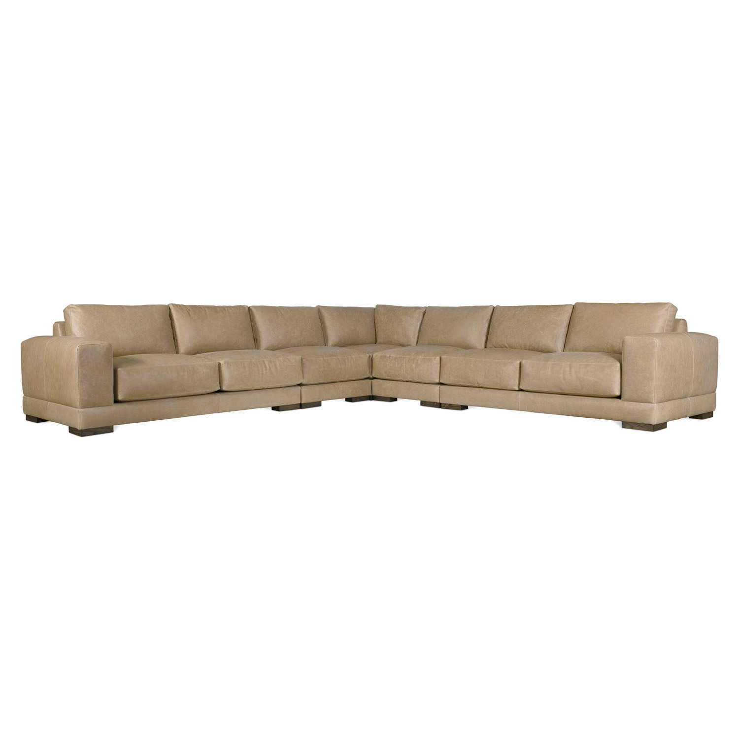 Bernhardt Living Lars Leather 5-Piece Sectional Sofa