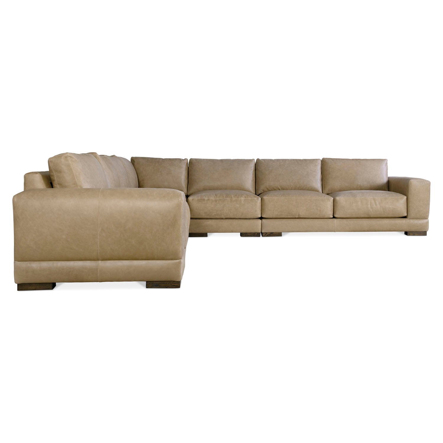 Bernhardt Living Lars Leather 5-Piece Sectional Sofa