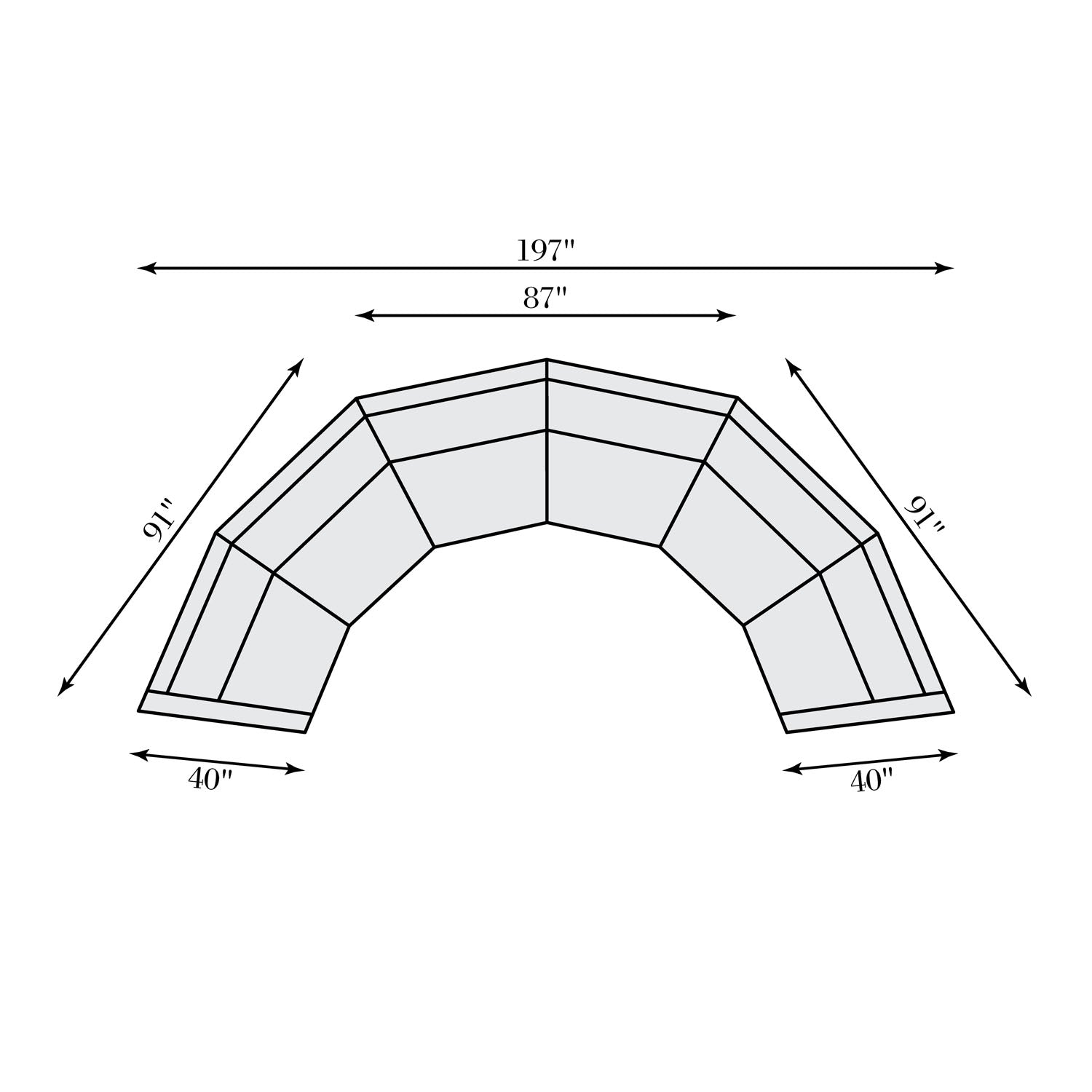 Bernhardt Living Soleil 3-Piece Sectional Sofa