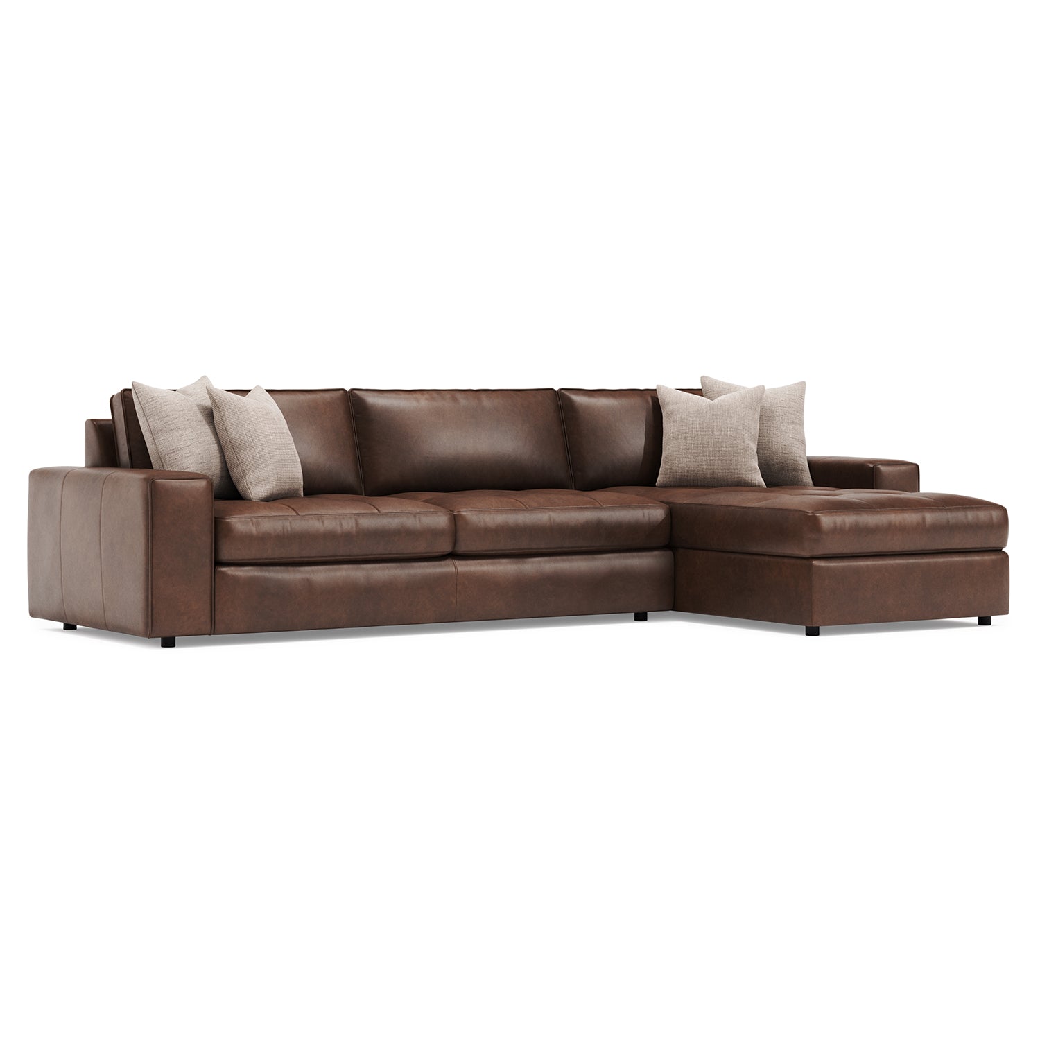 Bernhardt Living Nest 2-Piece Leather Sectional Sofa