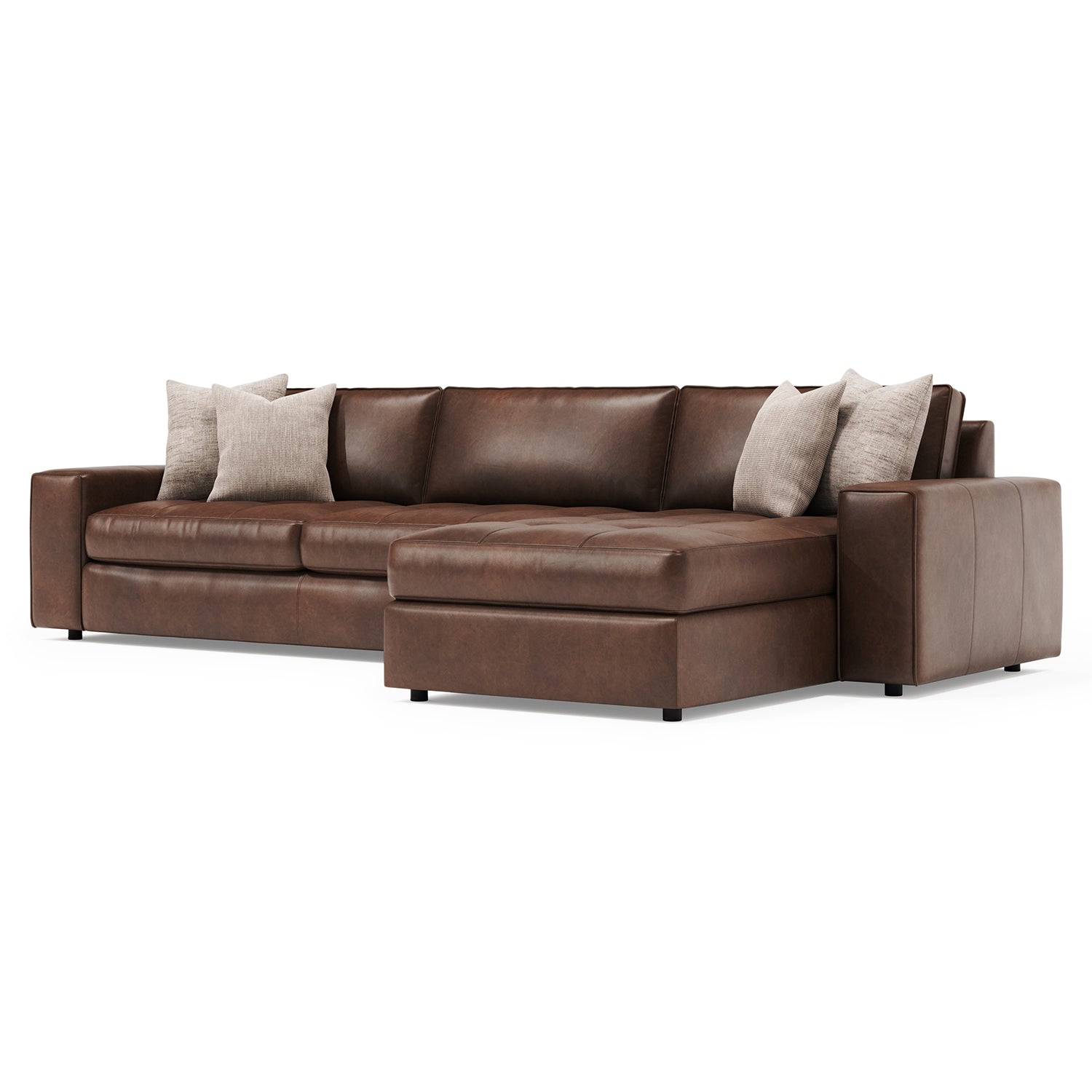 Bernhardt Living Nest 2-Piece Leather Sectional Sofa