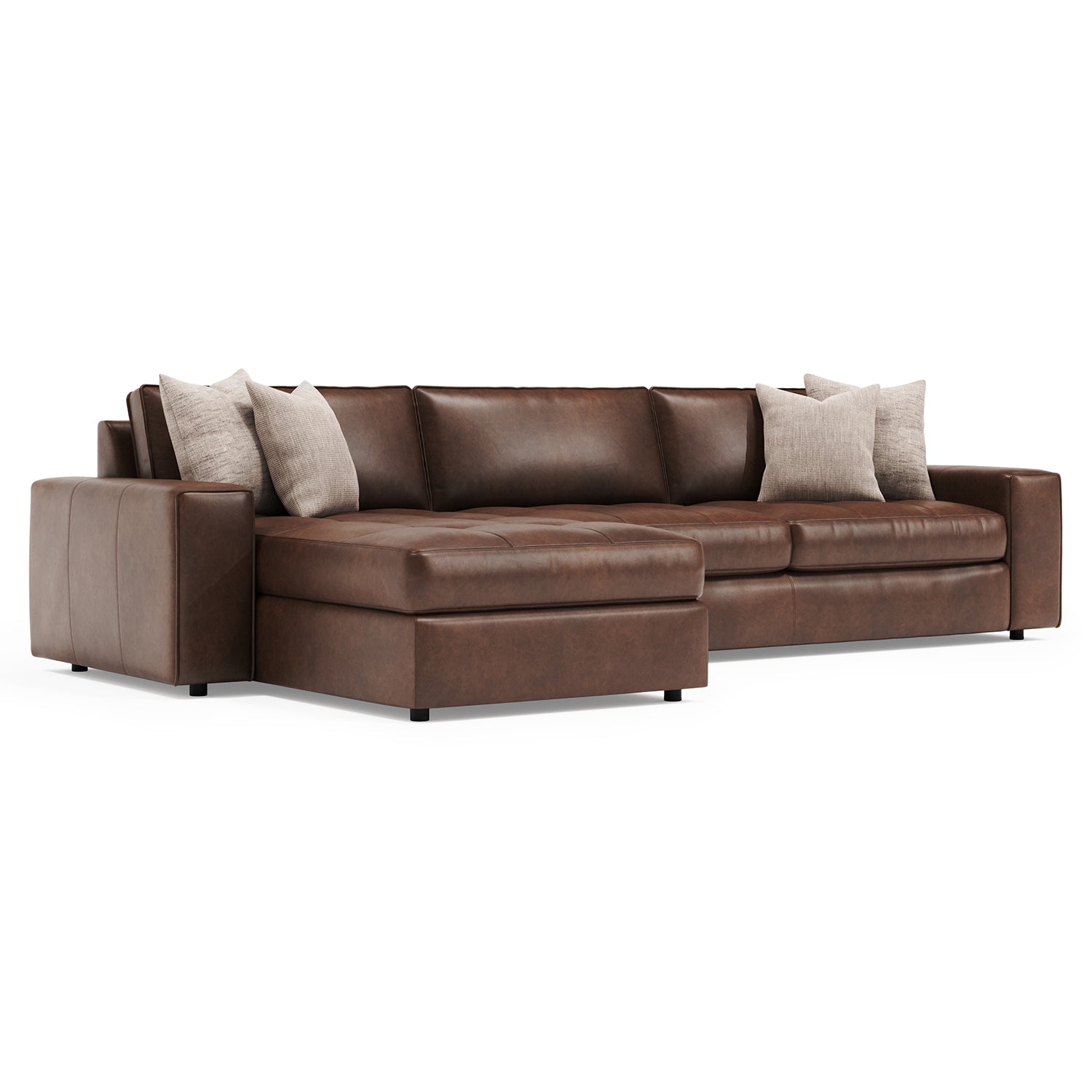Bernhardt Living Nest 2-Piece Leather Sectional Sofa