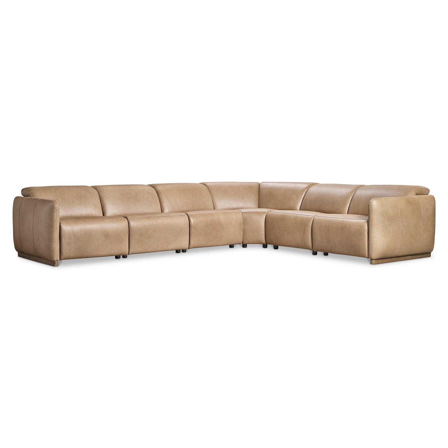 Bernhardt Living Alta 6-Piece Leather Power Motion Sectional Sofa