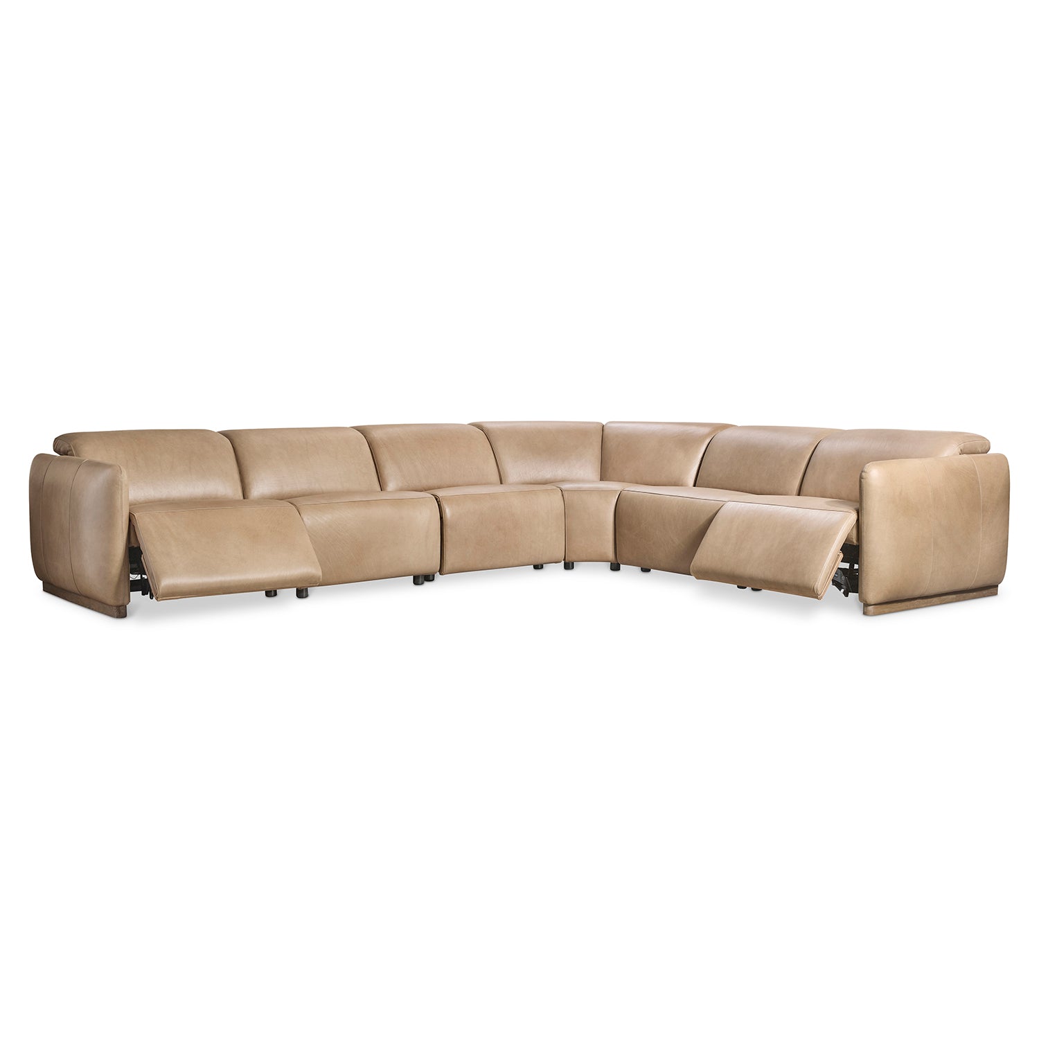 Bernhardt Living Alta 6-Piece Leather Power Motion Sectional Sofa