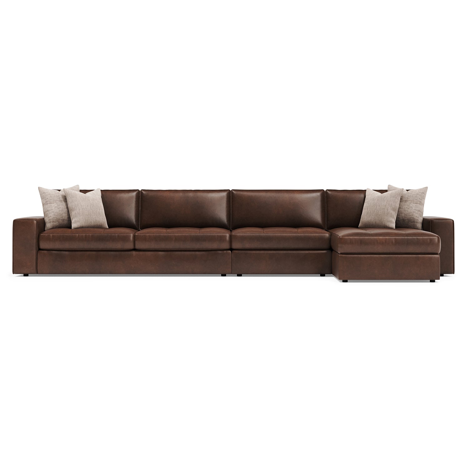 Bernhardt Living Nest 3-Piece Leather Sectional Sofa