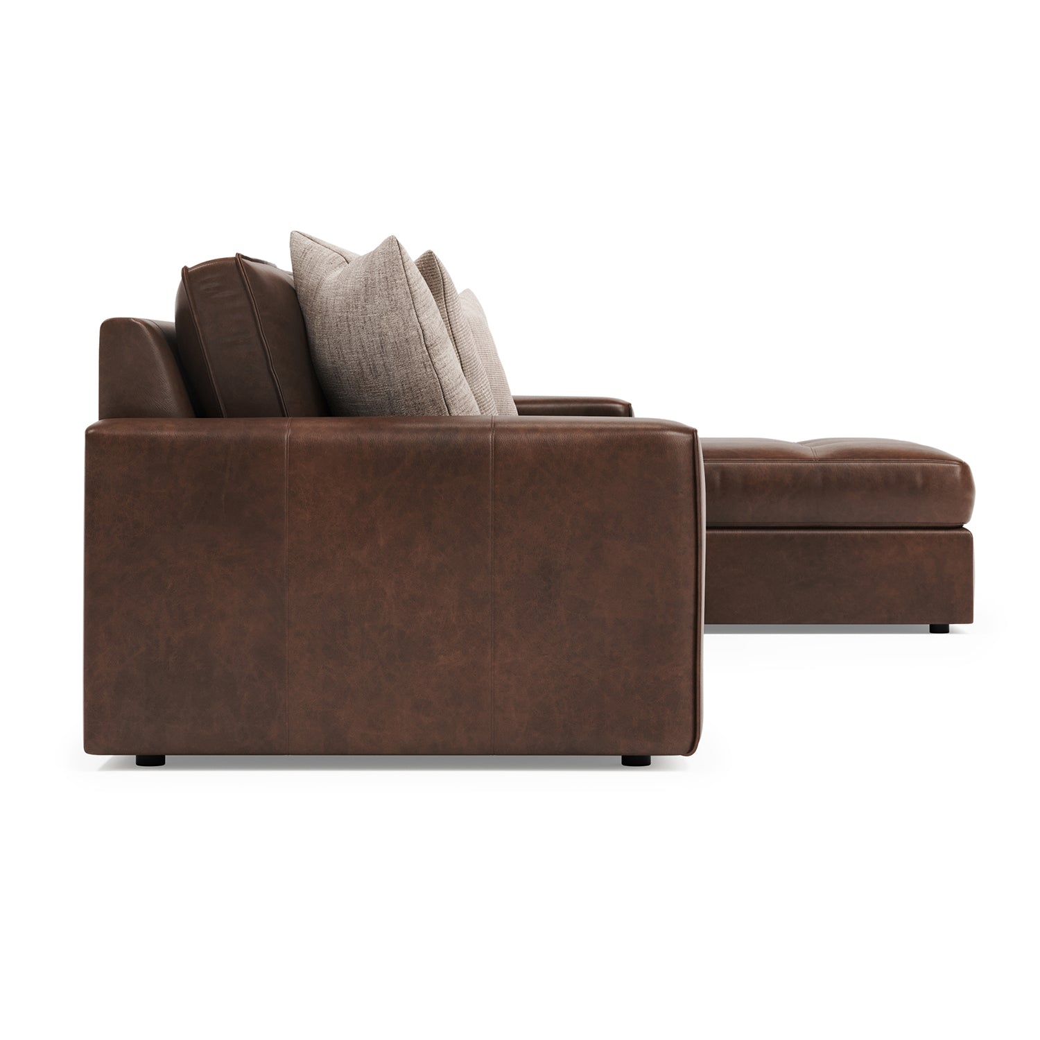 Bernhardt Living Nest 3-Piece Leather Sectional Sofa