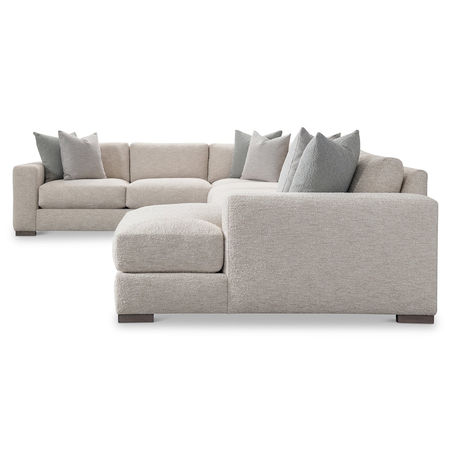 Bernhardt Living Drew 6-Piece Right Facing Fabric Sectional Sofa