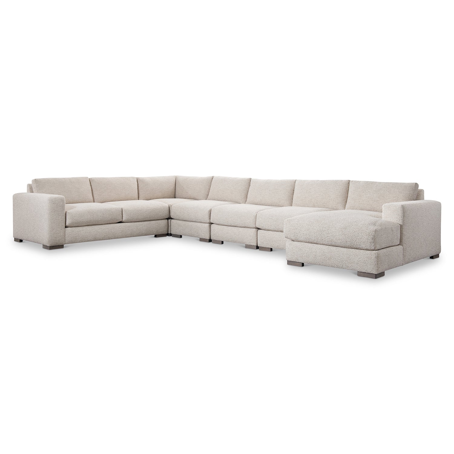 Bernhardt Living Drew 6-Piece Right Facing Fabric Sectional Sofa