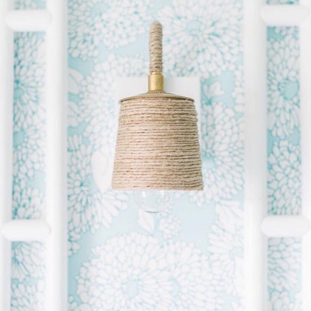 Ro Sham Beaux Katy Hemp Wrapped Wall Sconce