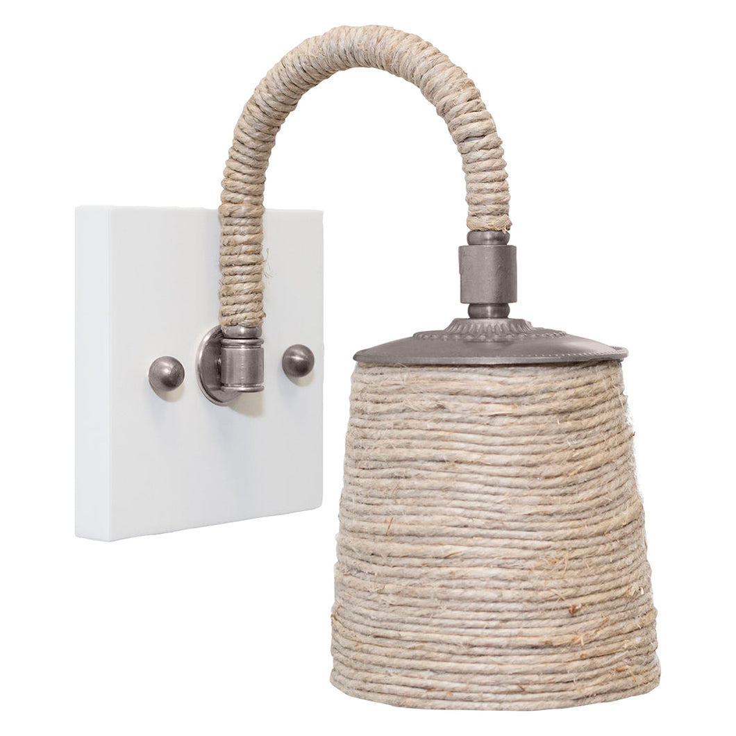 Ro Sham Beaux Katy Hemp Wrapped Wall Sconce