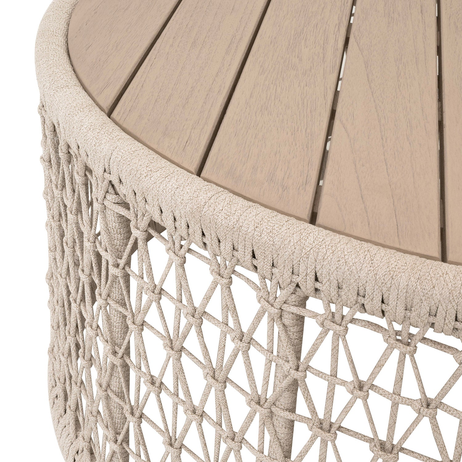 Knit Outdoor Round Coffee Table