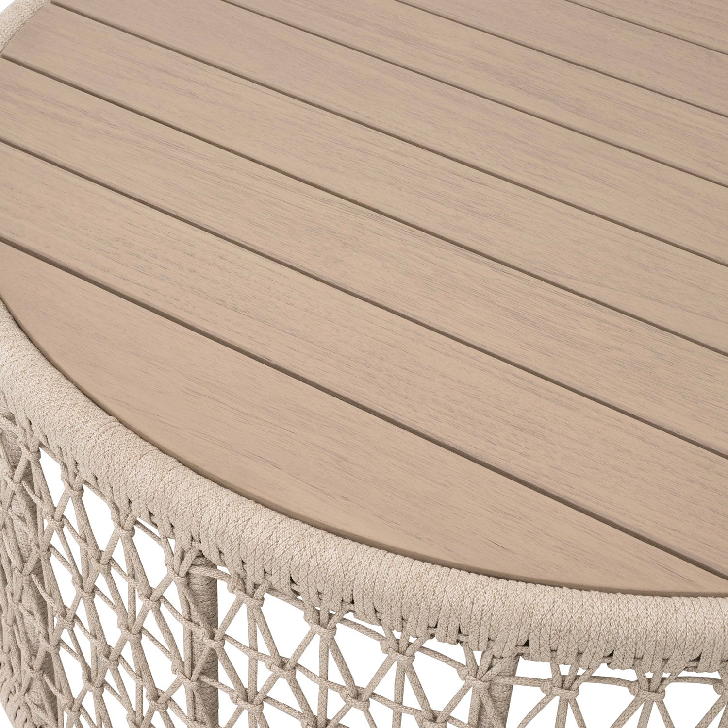 Knit Outdoor Round Coffee Table