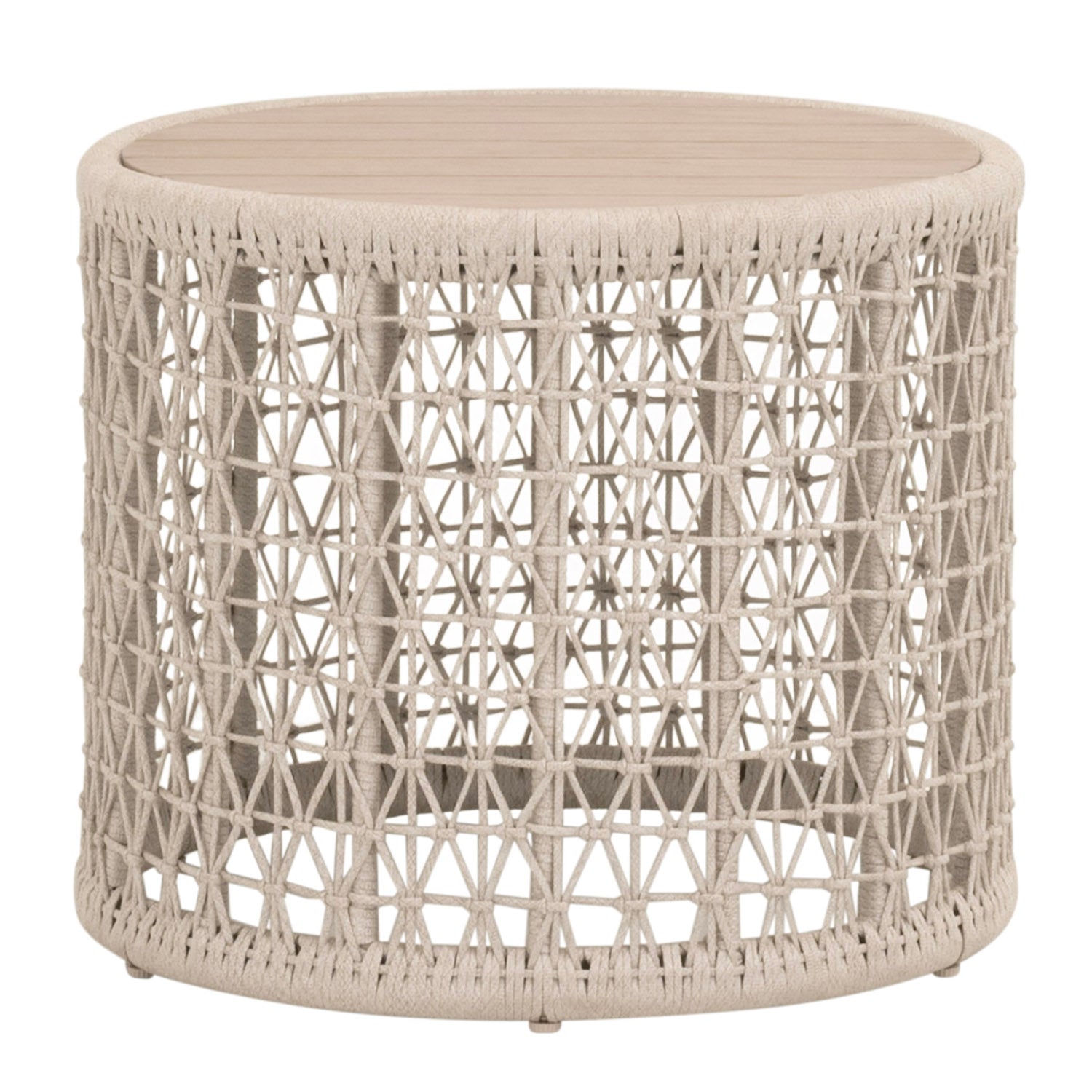 Knit Outdoor Round End Table