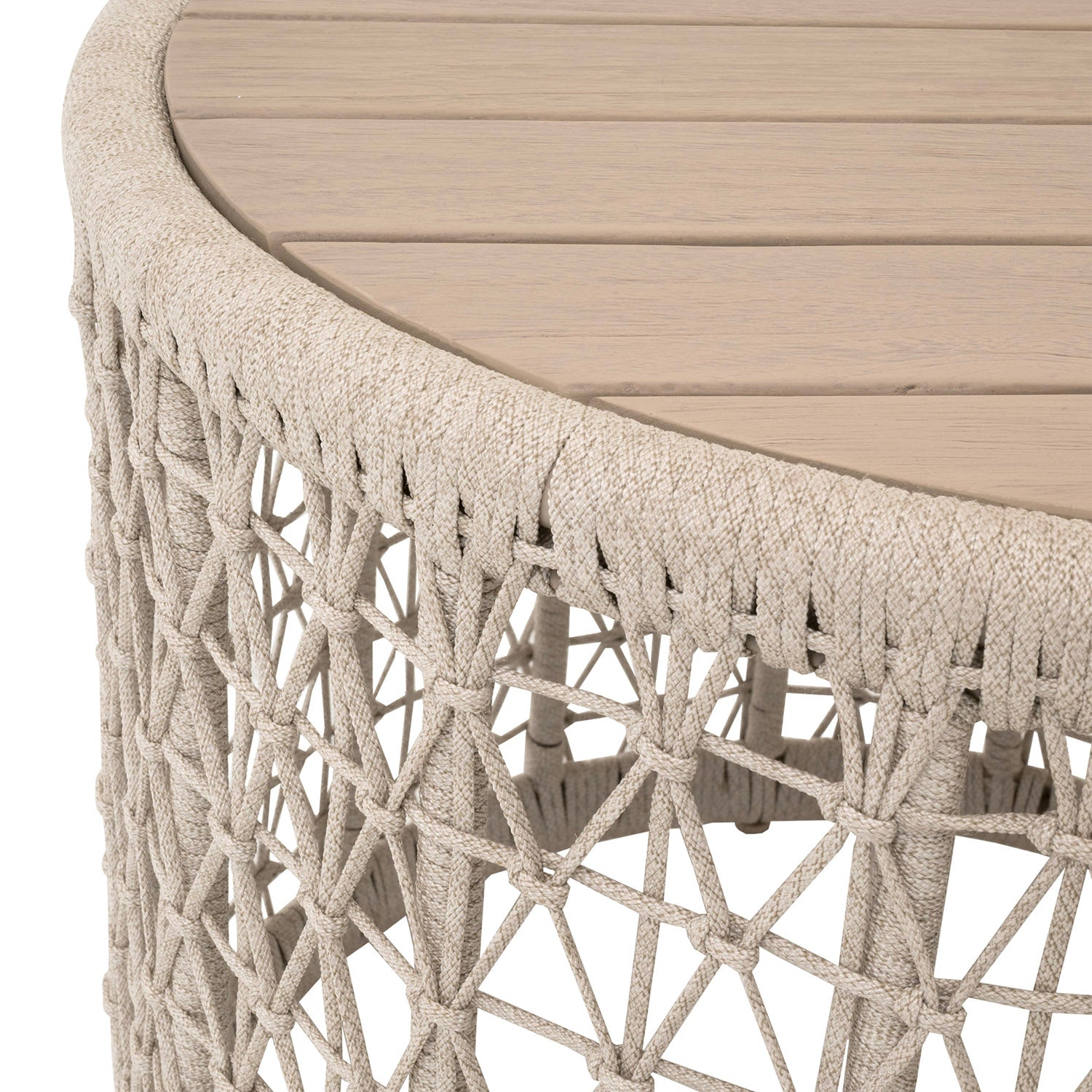 Knit Outdoor Round End Table