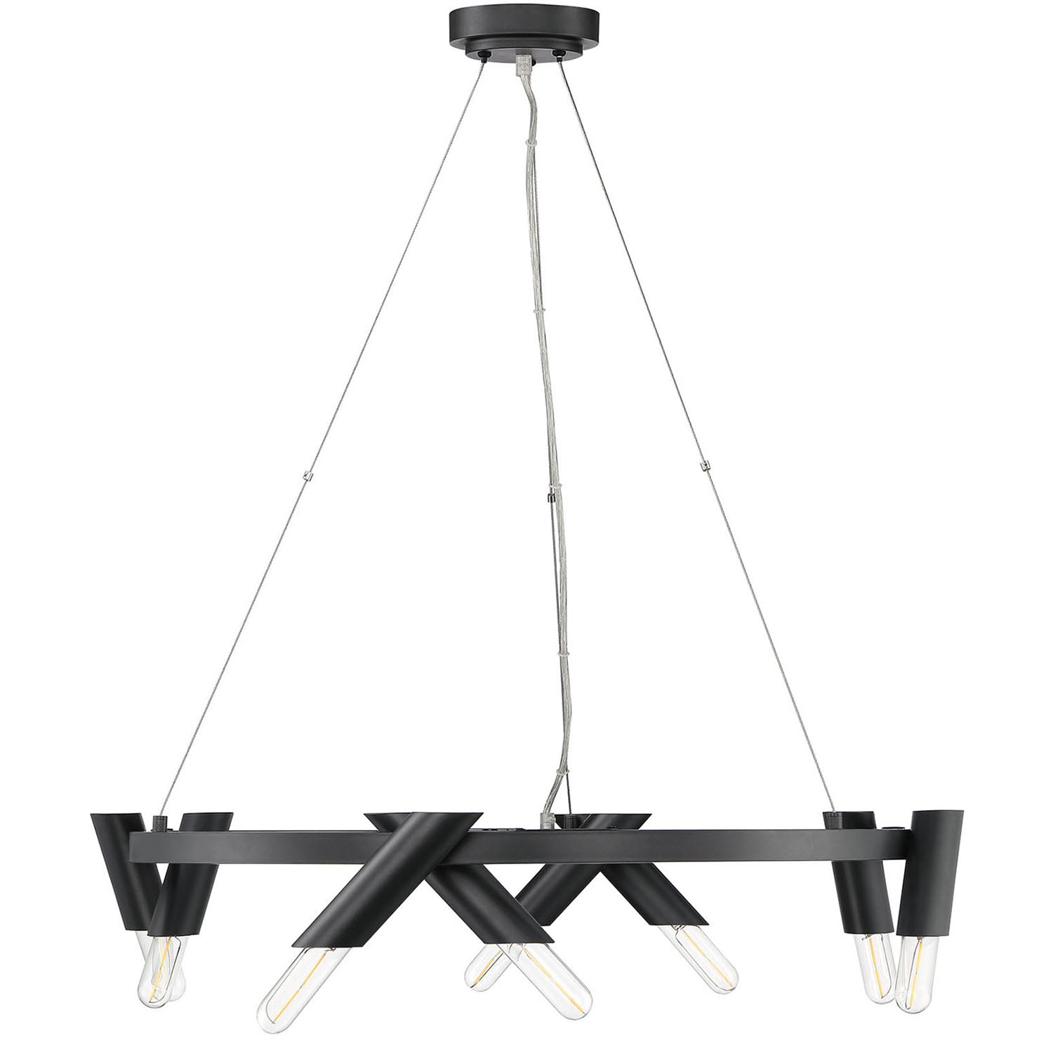 Pipeline Wagon Wheel Chandelier