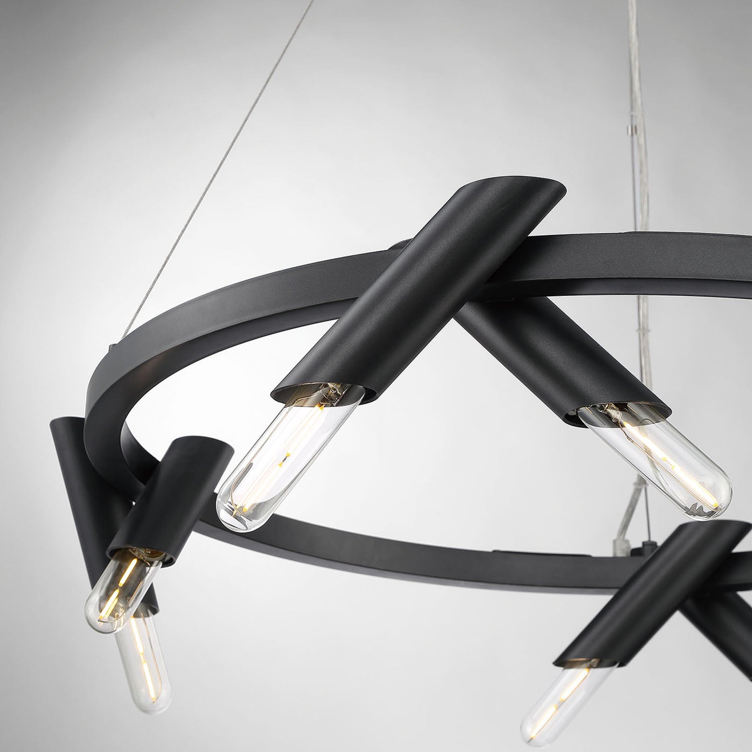 Pipeline Wagon Wheel Chandelier