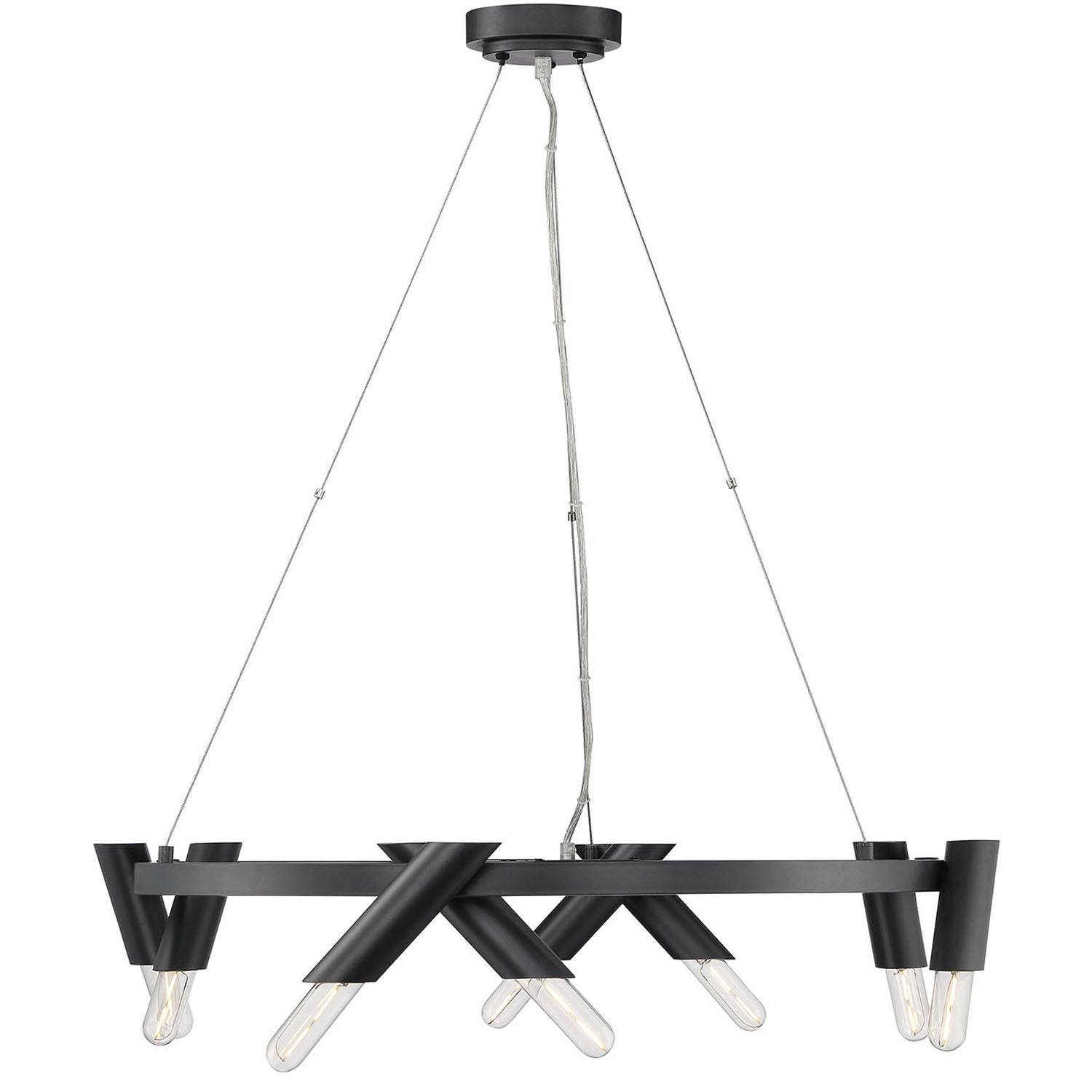 Pipeline Wagon Wheel Chandelier