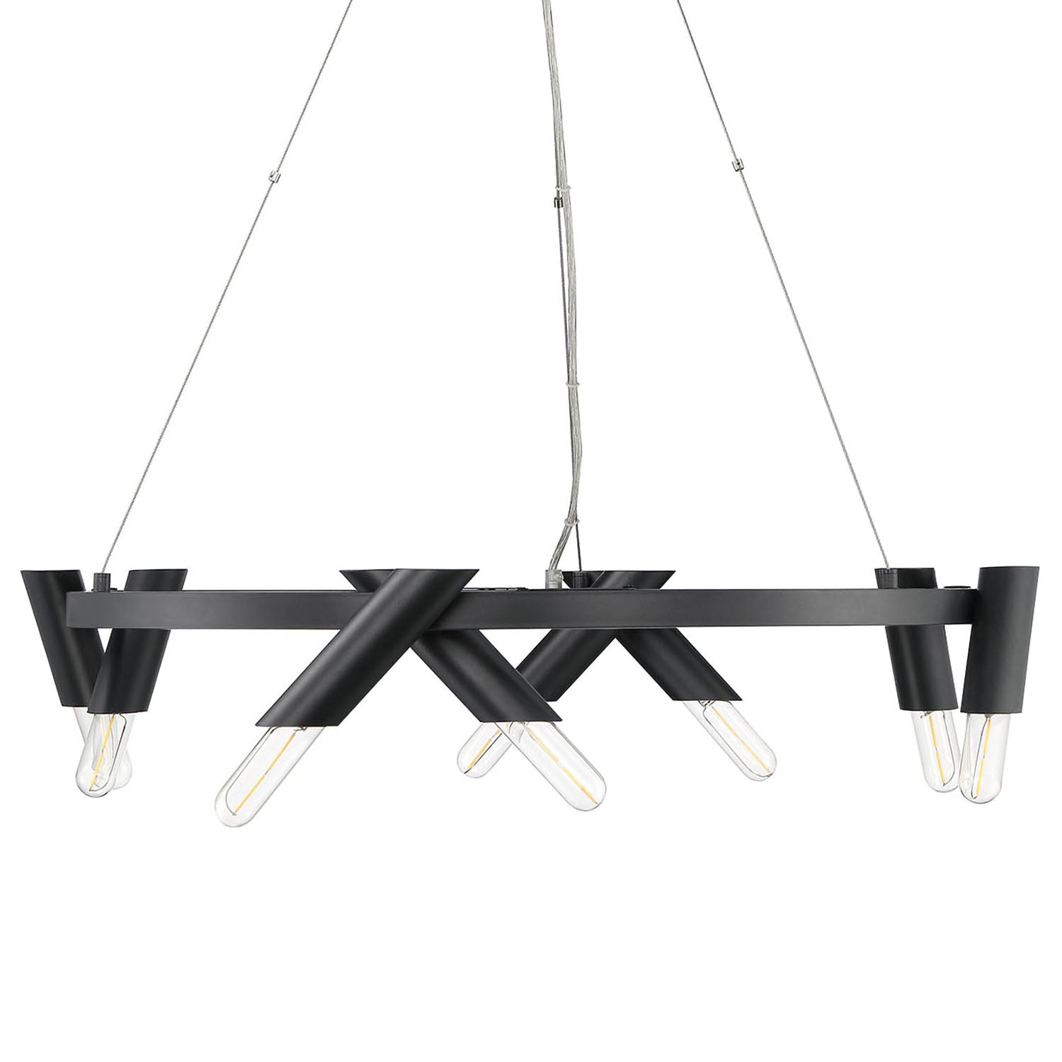 Pipeline Wagon Wheel Chandelier