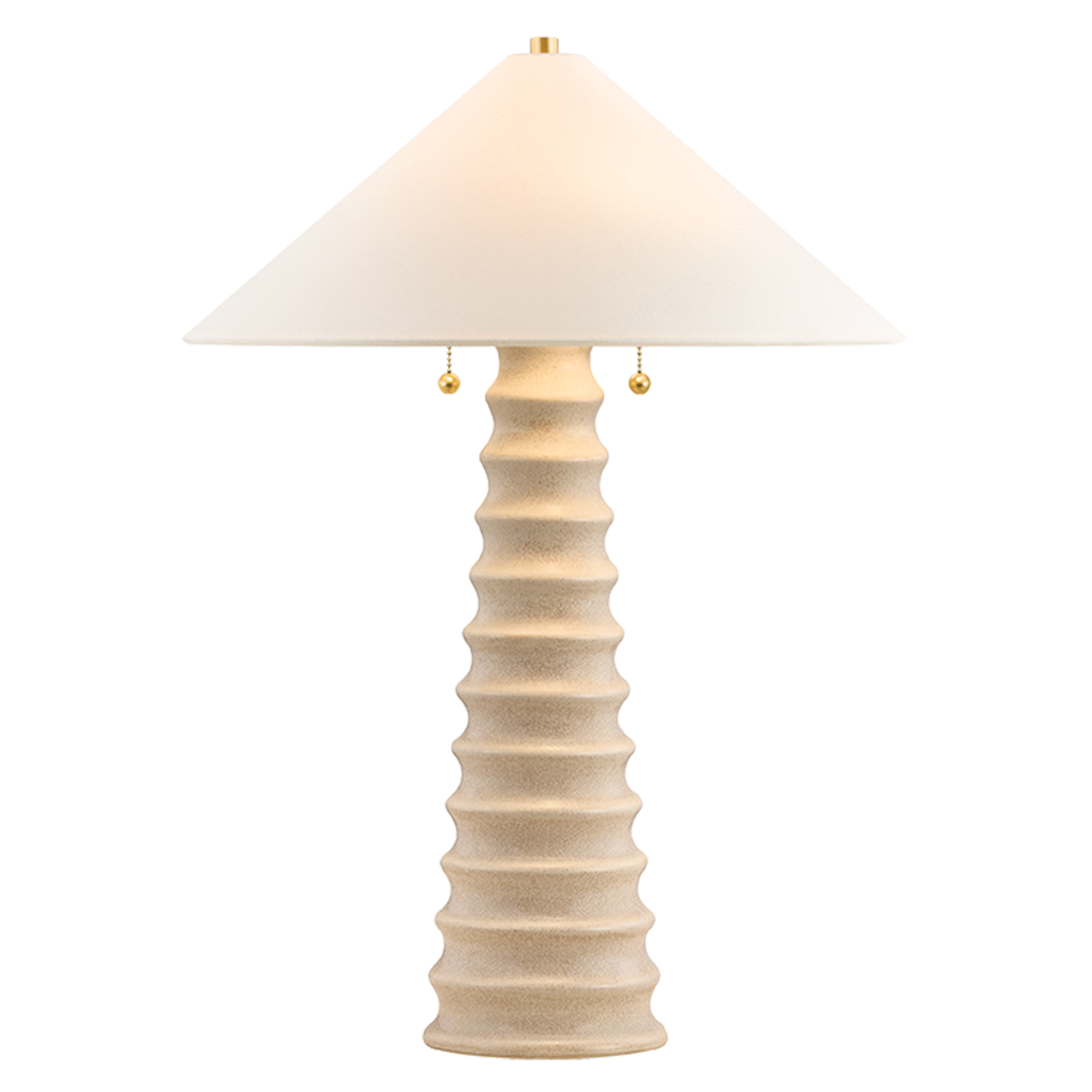 Hudson Valley Lighting Franconia Table Lamp in Aged Brass, primary product view